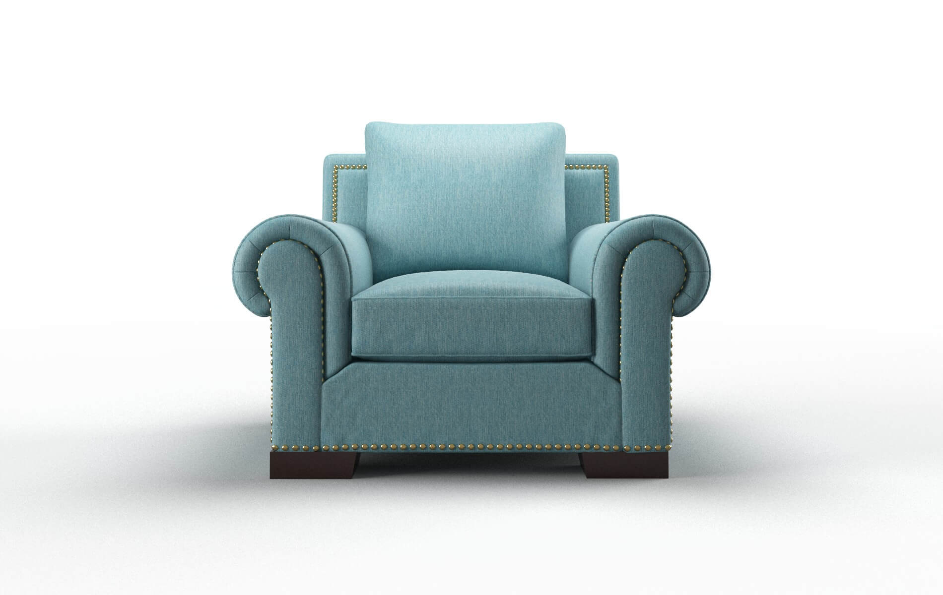 James Lana peacock Chair Espresso Legs  1