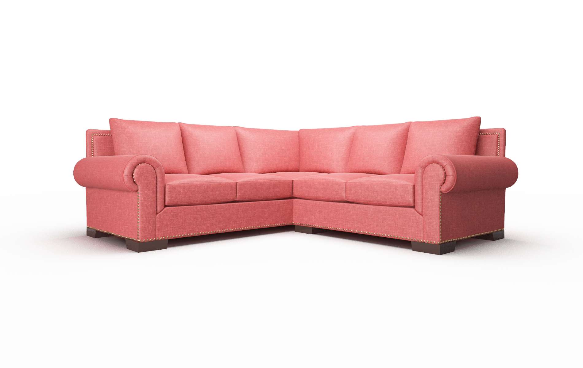 James Leslie Poppy Sectional espresso legs 1