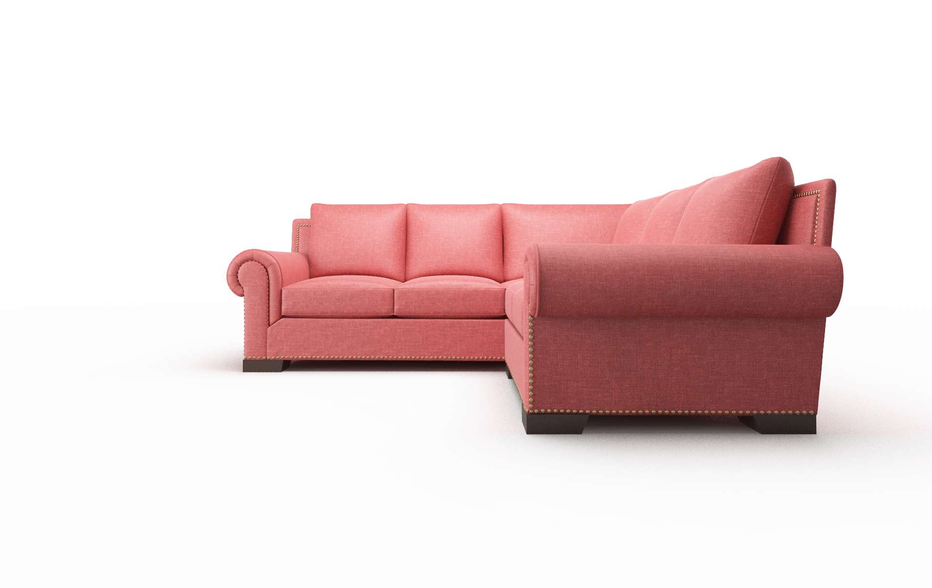 James Leslie Poppy Sectional espresso legs 5