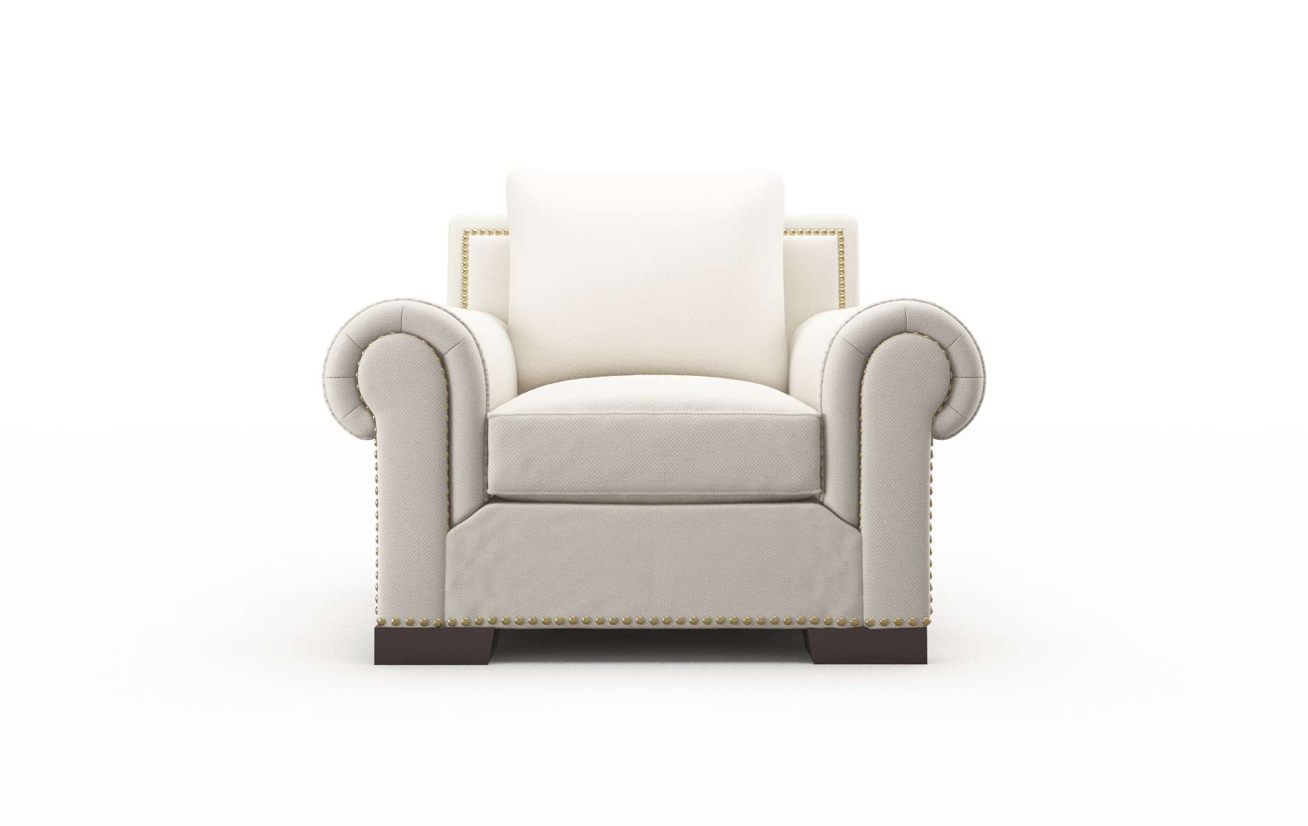 James Malibu linen Chair Espresso Legs  1