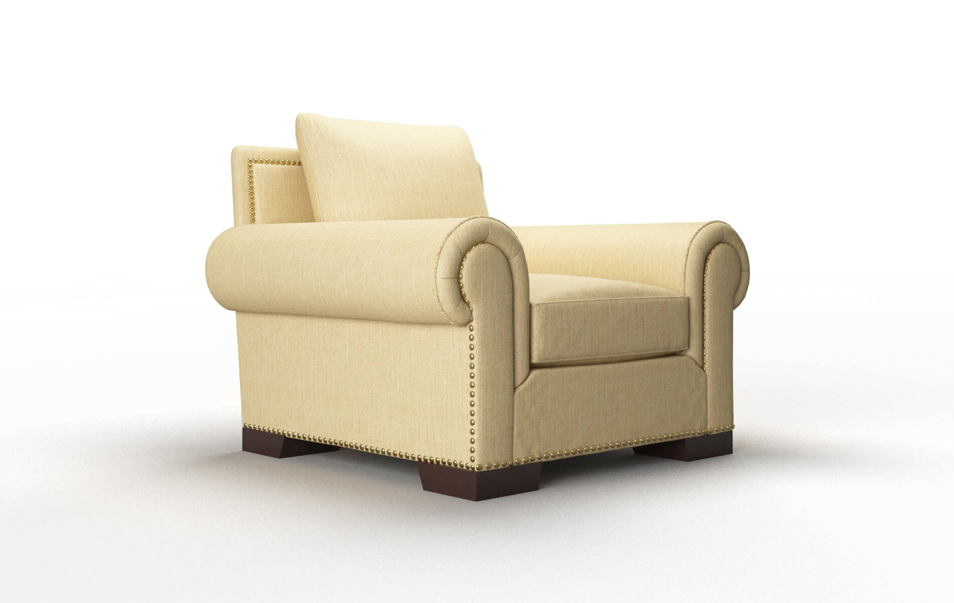 James Malibu Maize Chair espresso legs 2