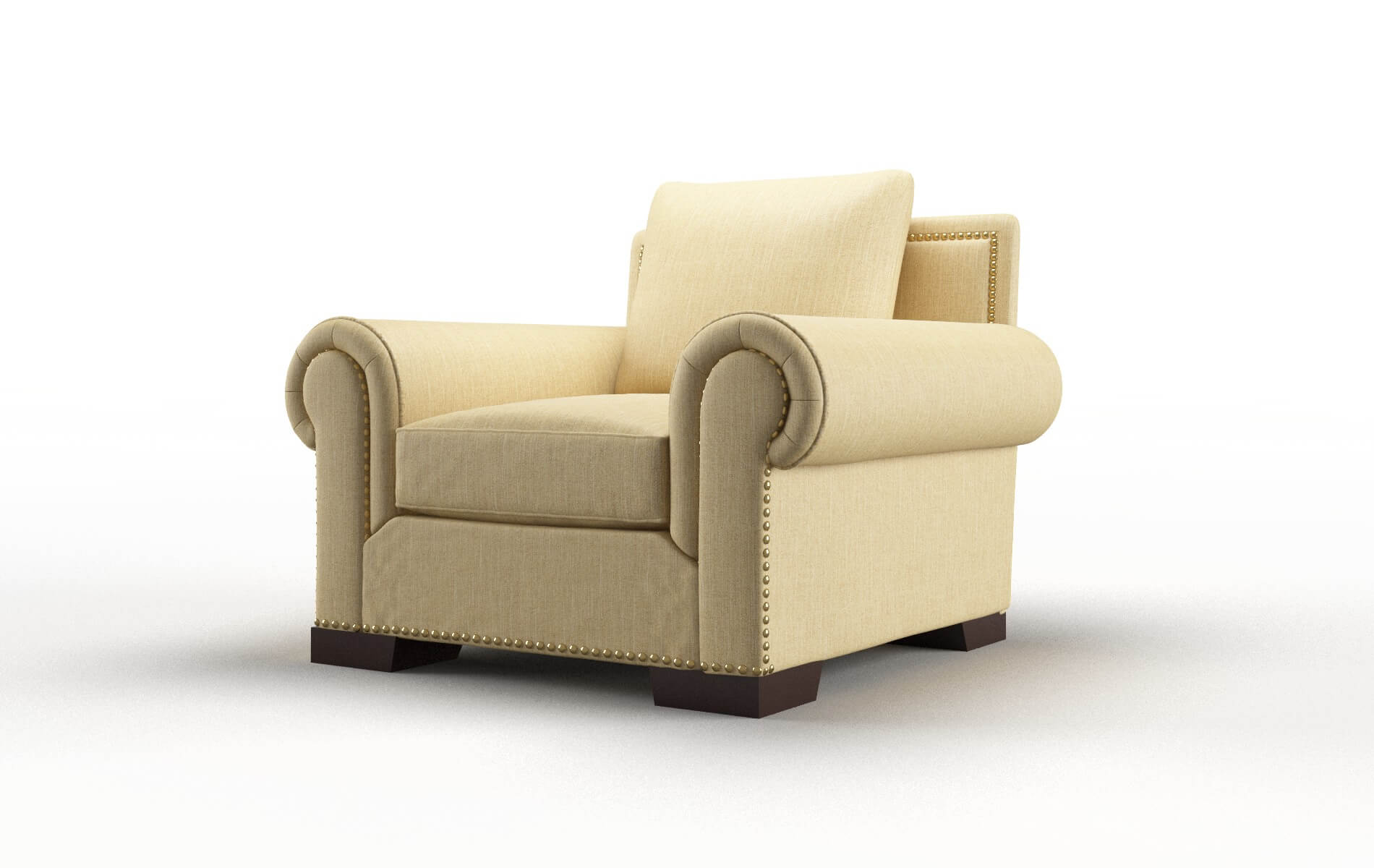 James Malibu Maize Chair espresso legs 4