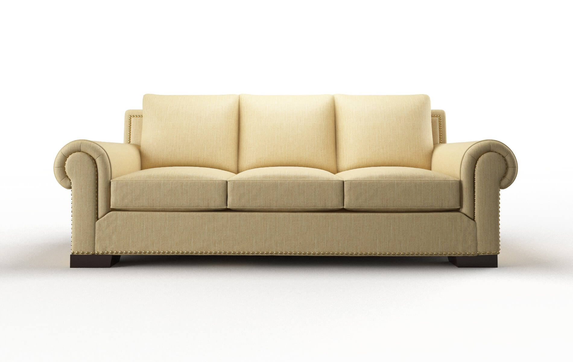 James Malibu maize Sofa Espresso Legs  1
