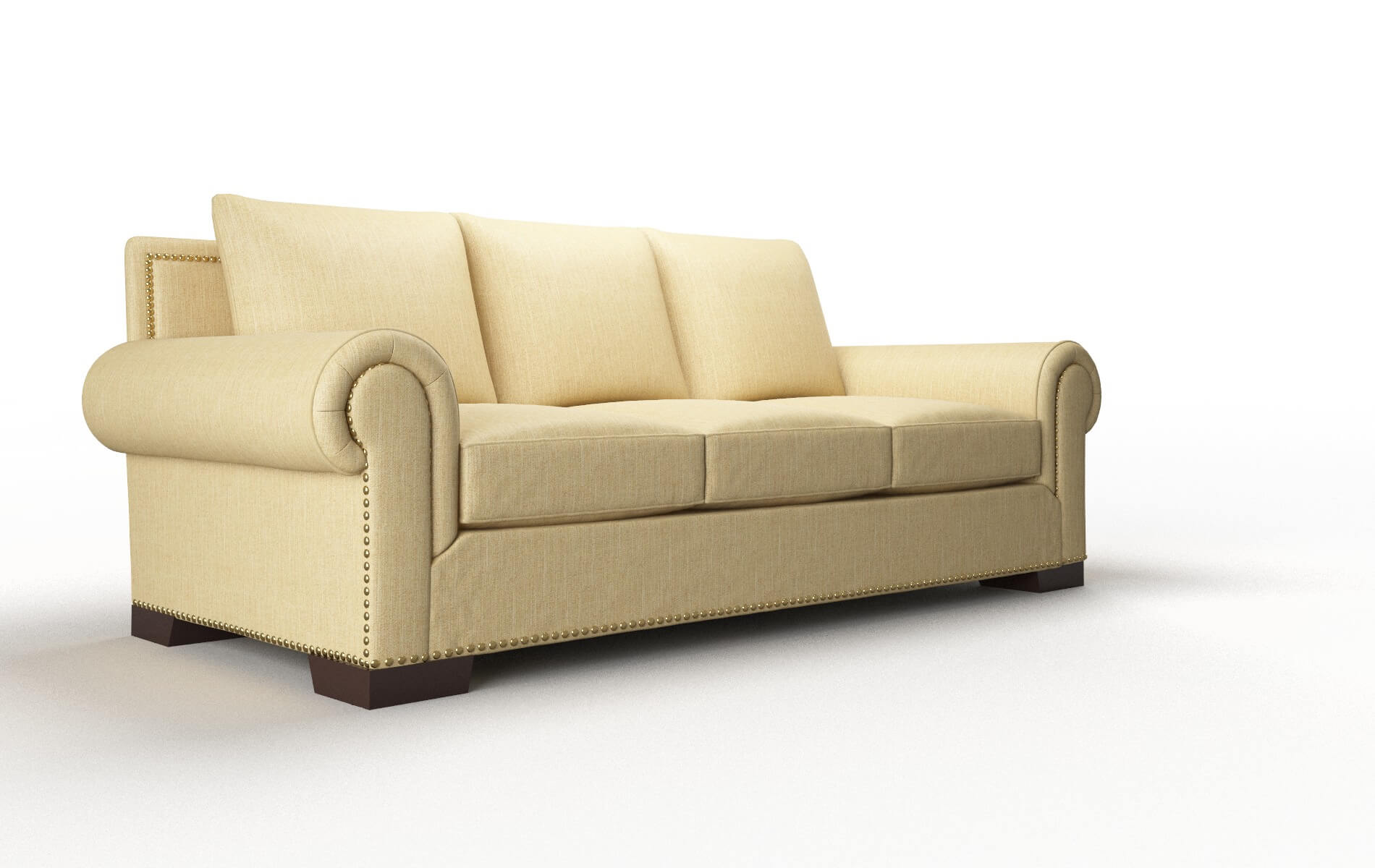 James Malibu Maize Sofa espresso legs 2