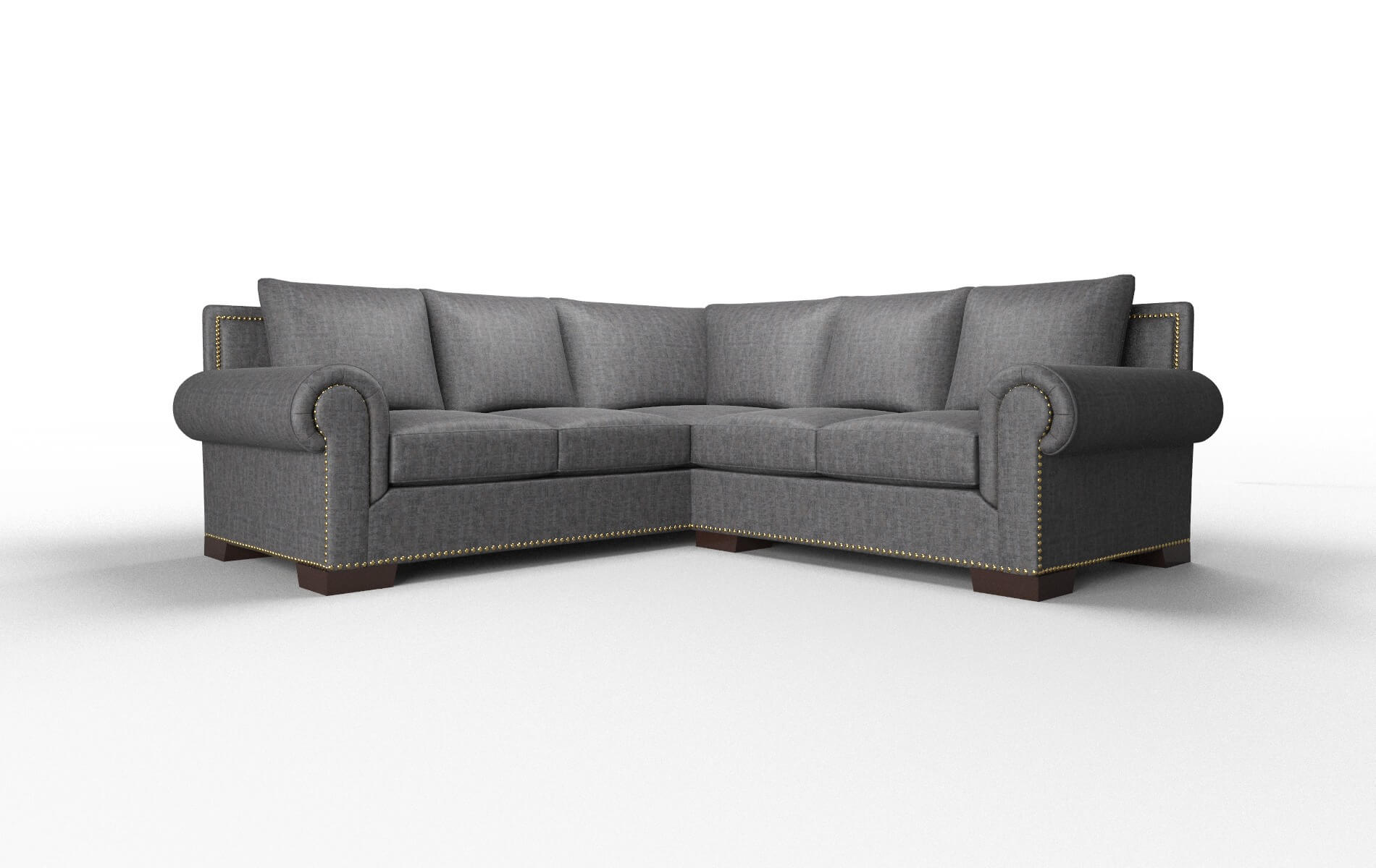 James Marcy Baltic Sectional espresso legs