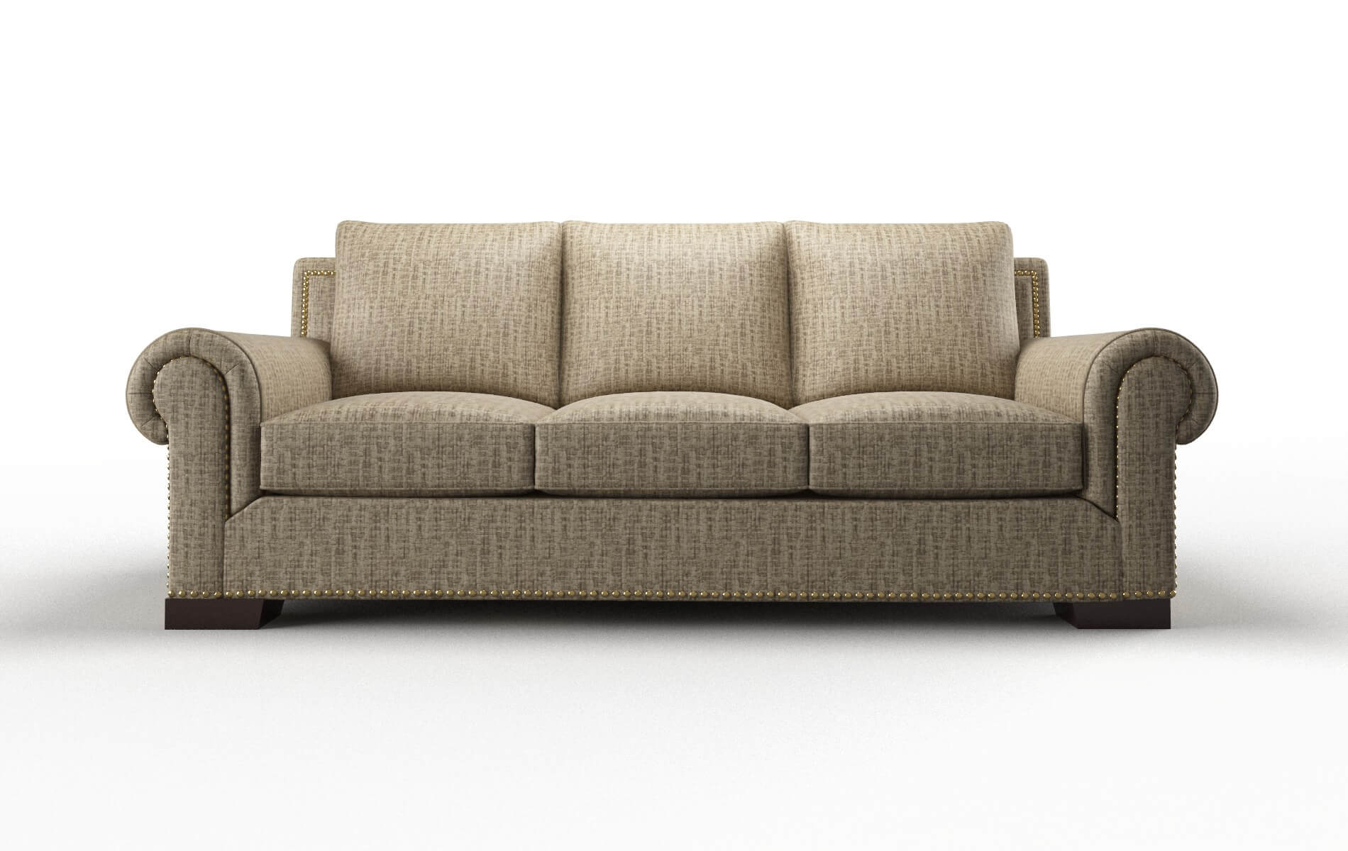 James Marcy Camel Sofa espresso legs 1