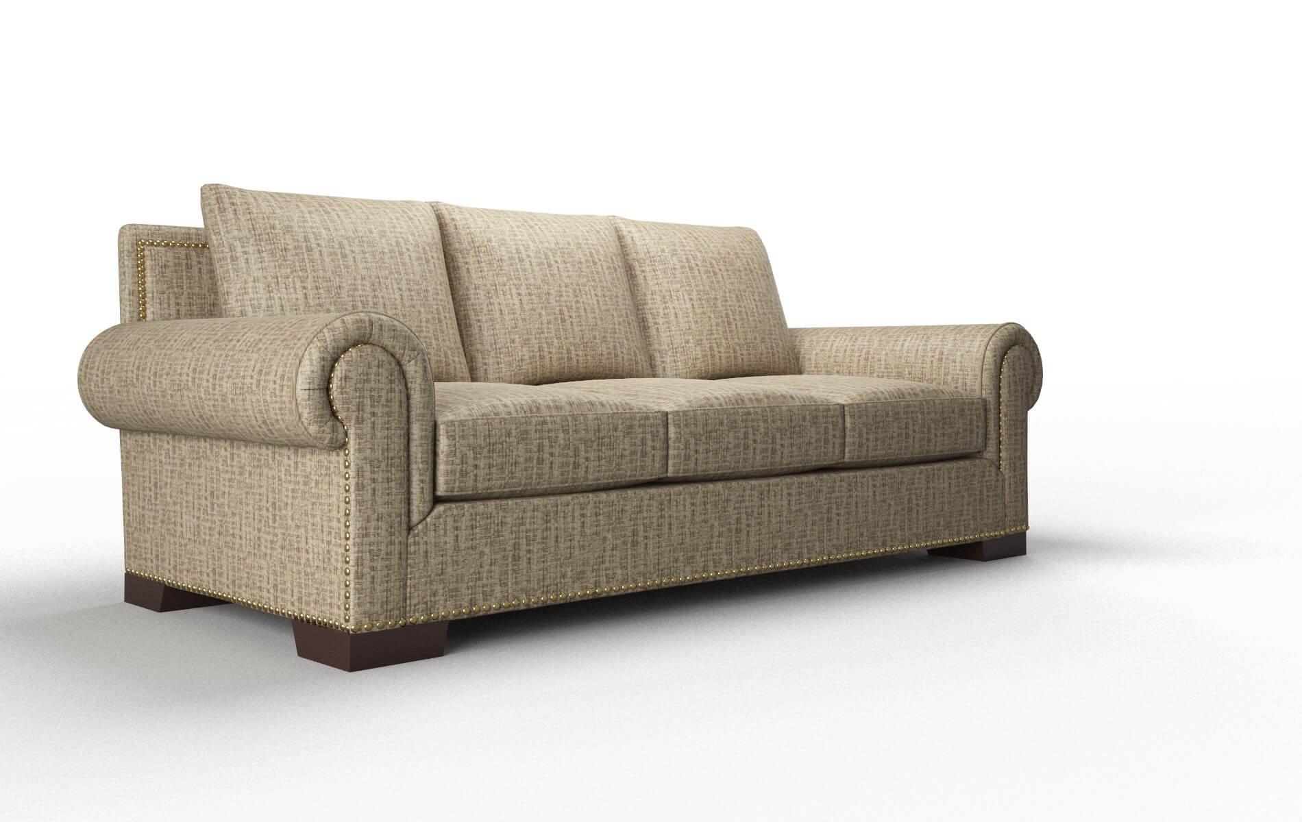 James Marcy Camel Sofa espresso legs 2