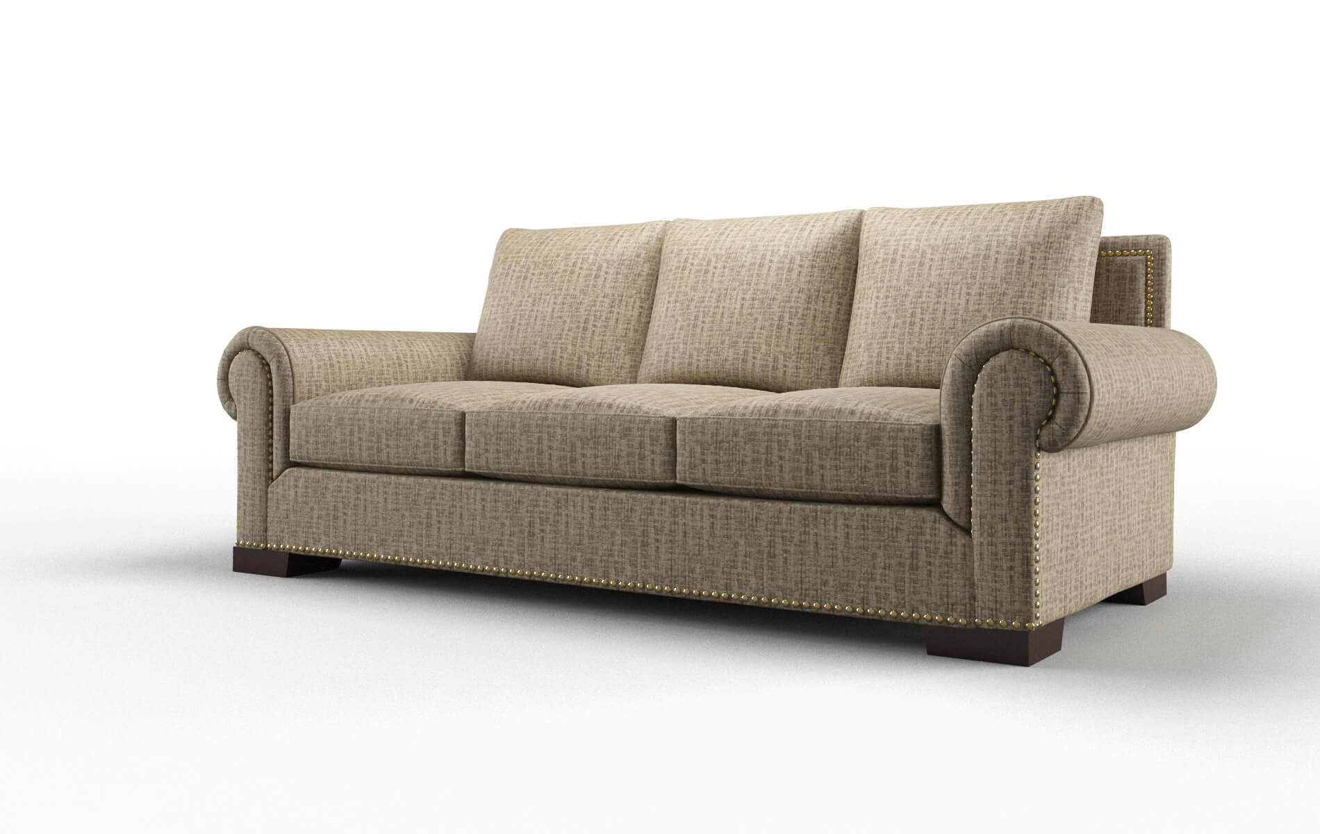 James Marcy Camel Sofa espresso legs 4