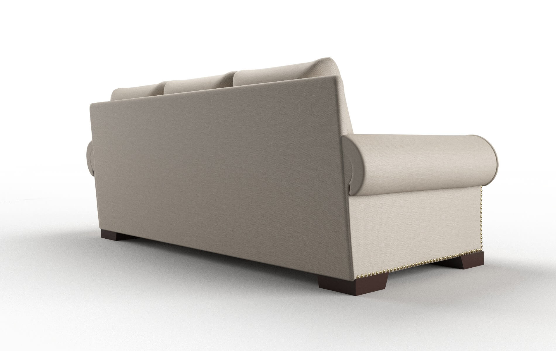 James Naples Almond Sofa espresso legs 5