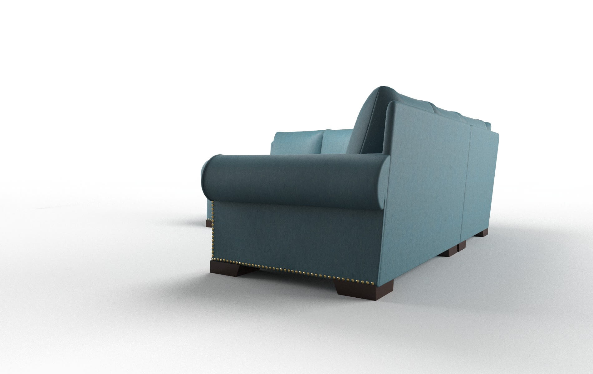 James Naples Slate Sectional espresso legs 4