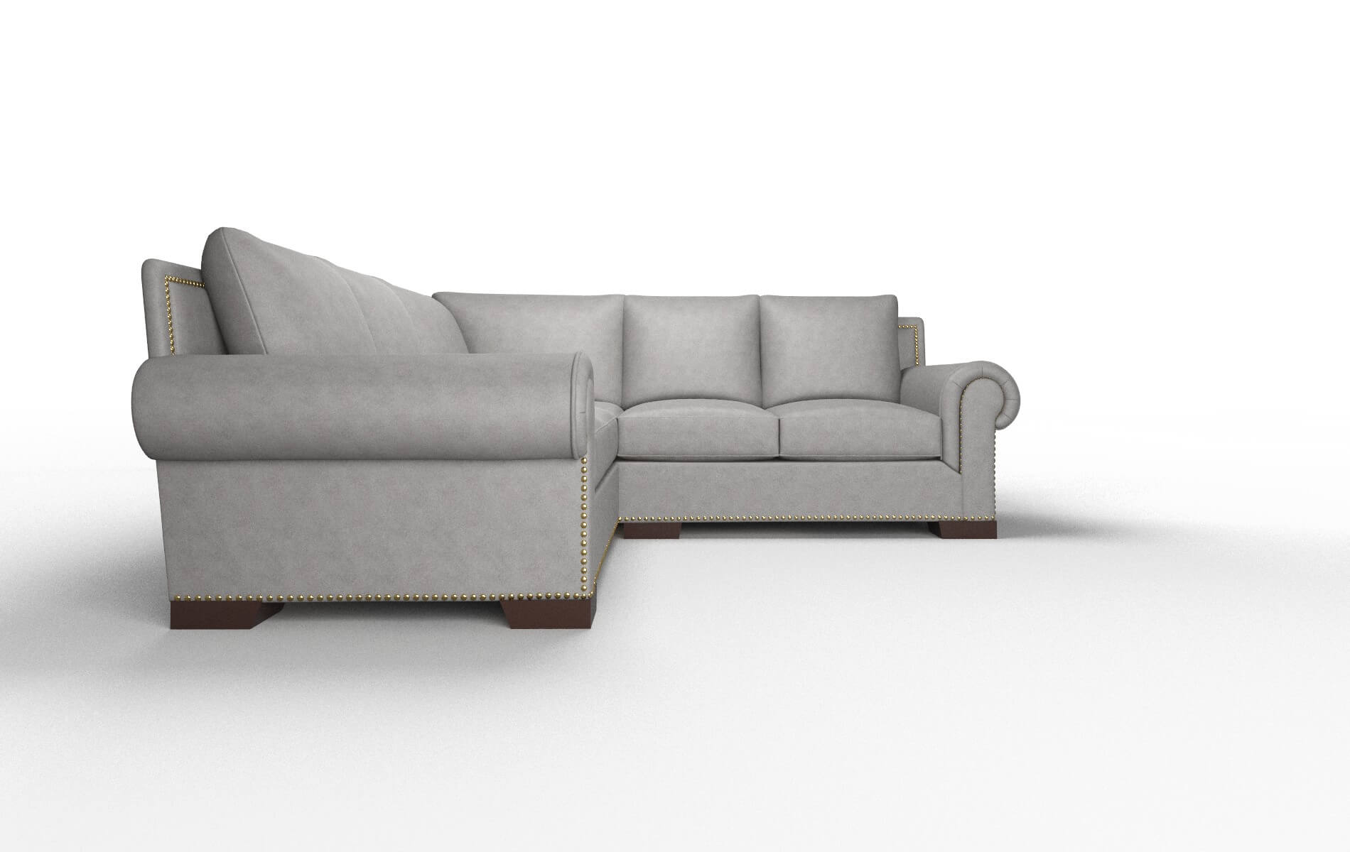 James Noble Smoke Sectional espresso legs 2