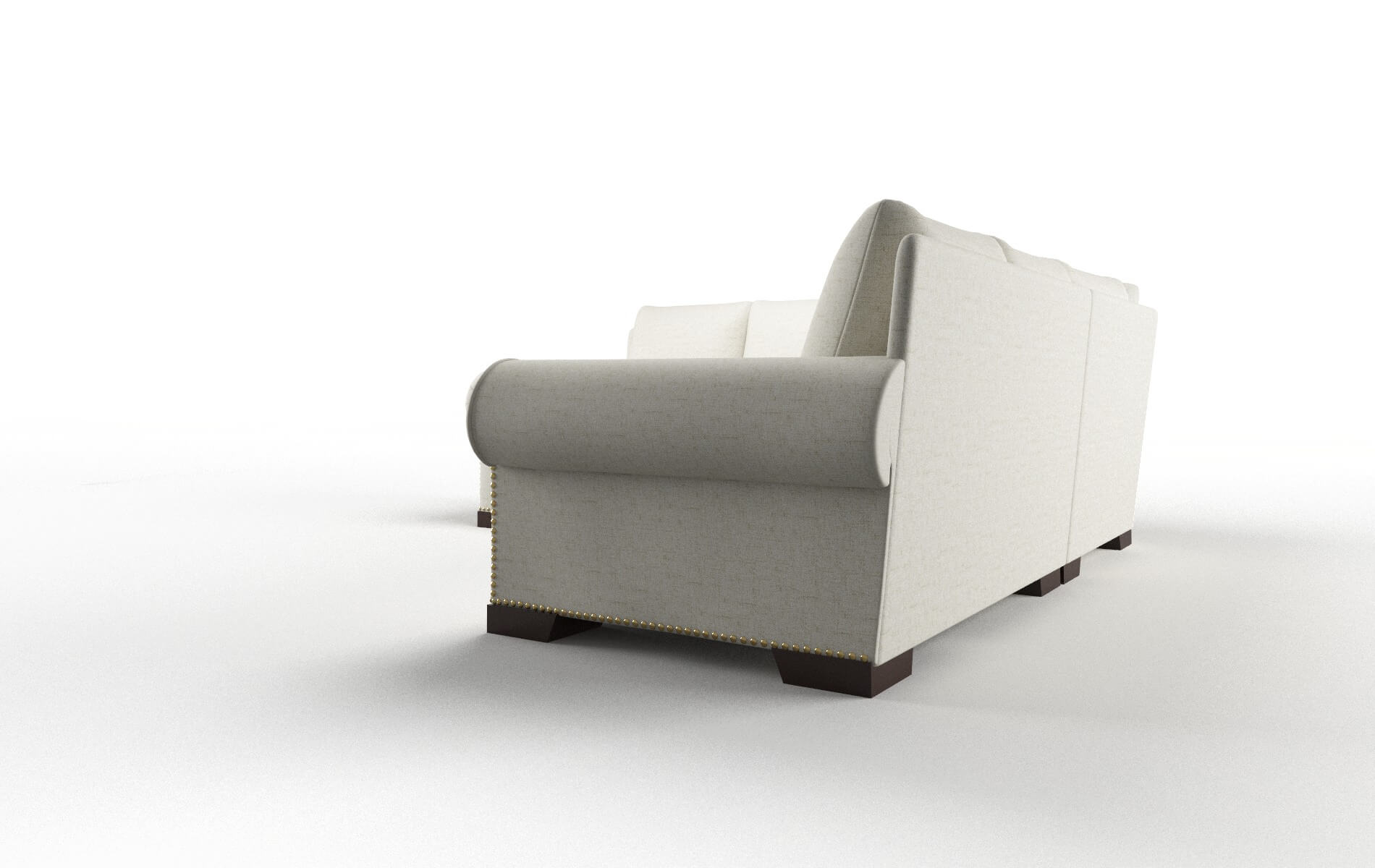 James Oceanside Birch Sectional espresso legs 4