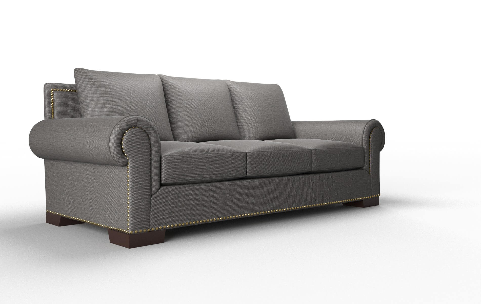 James Oscar Charcoal Sofa espresso legs 2