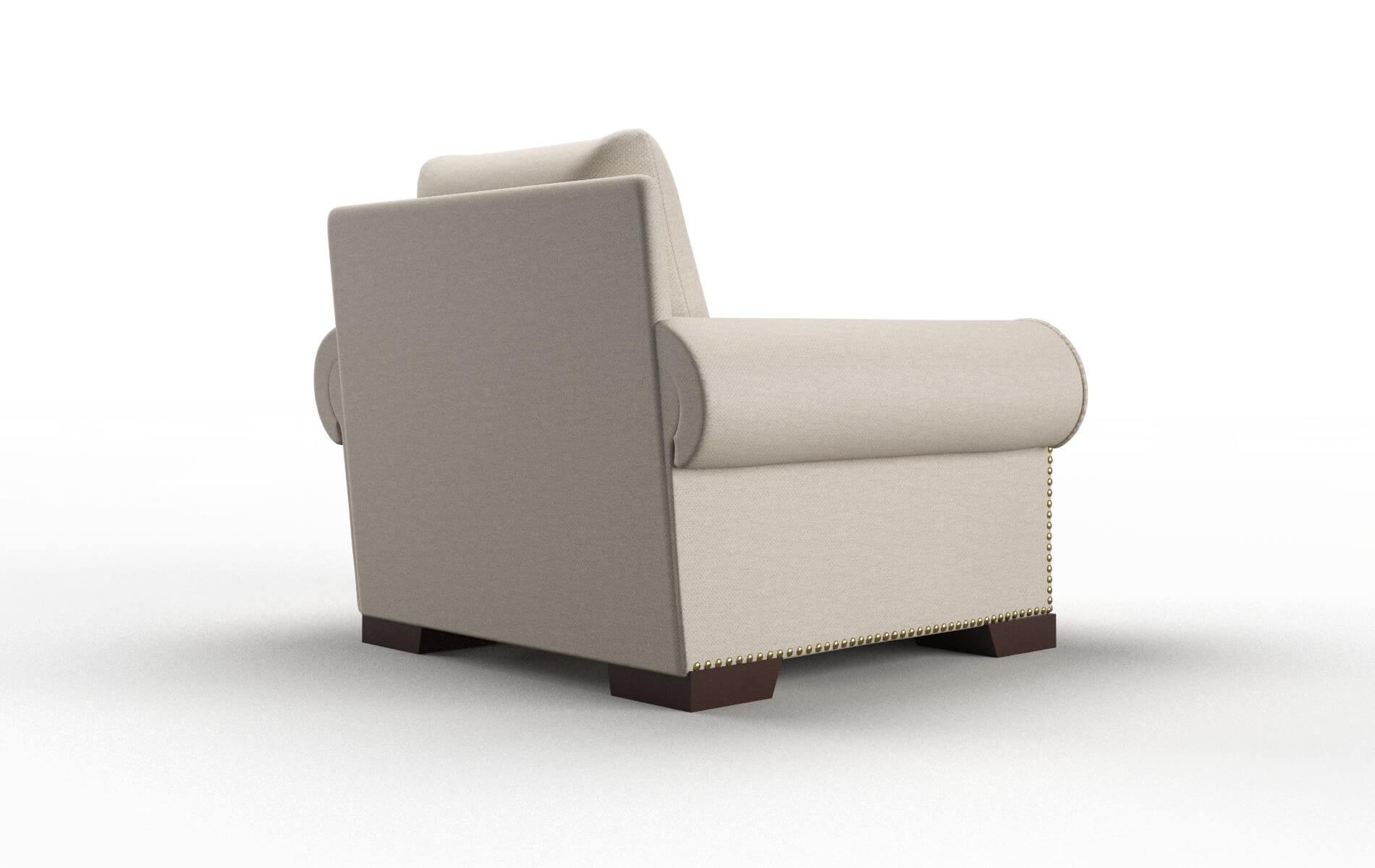 James Oscar Linen Chair espresso legs 5