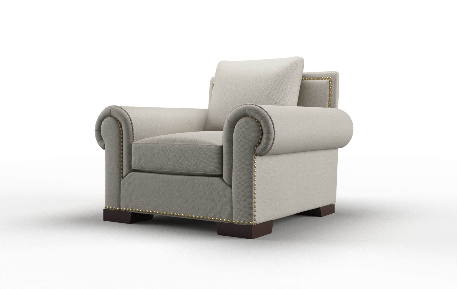 James Oscar Silver Chair espresso legs 4