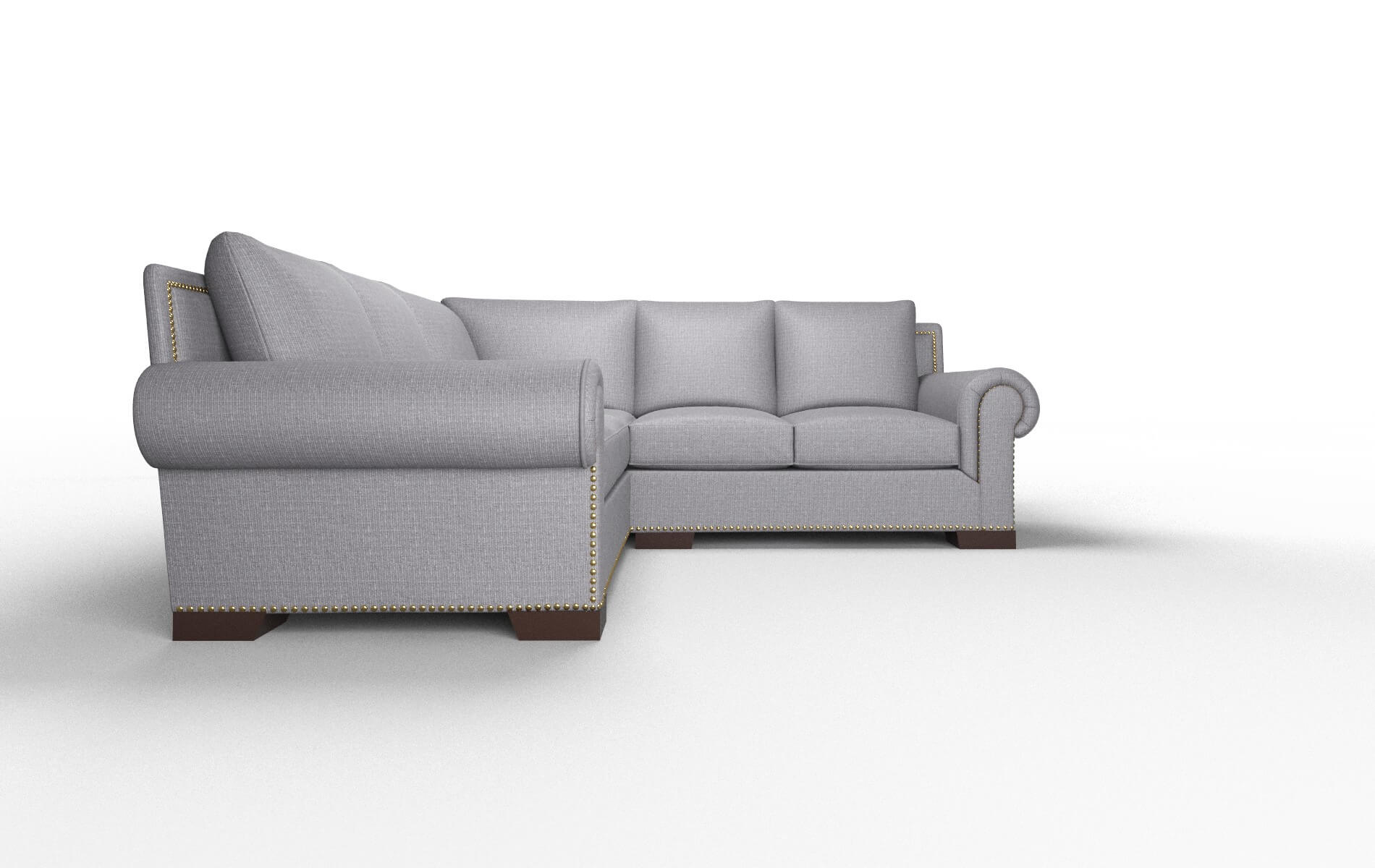 James Parker Ash Sectional espresso legs 2