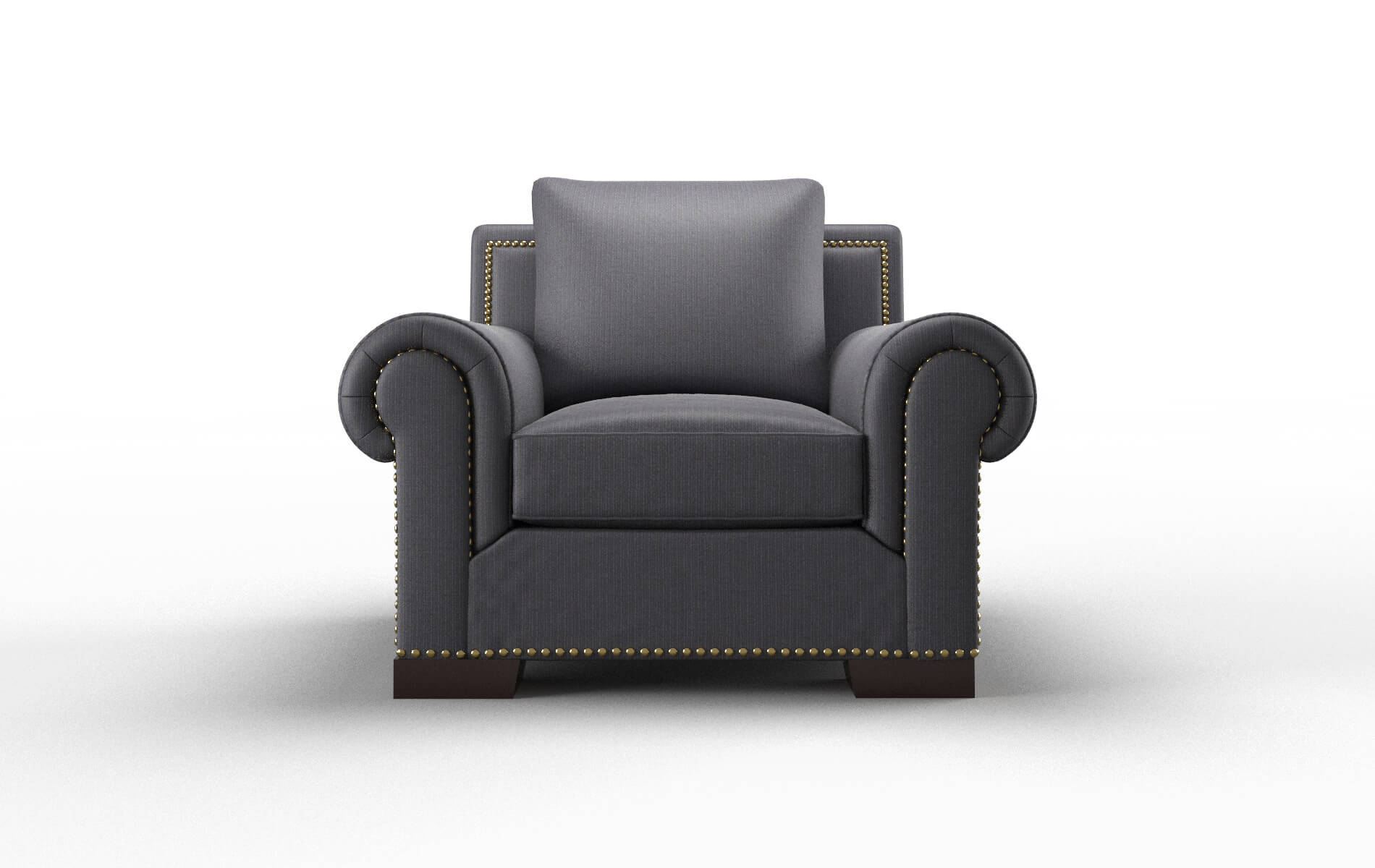 James Parker charcoal Chair Espresso Legs  1