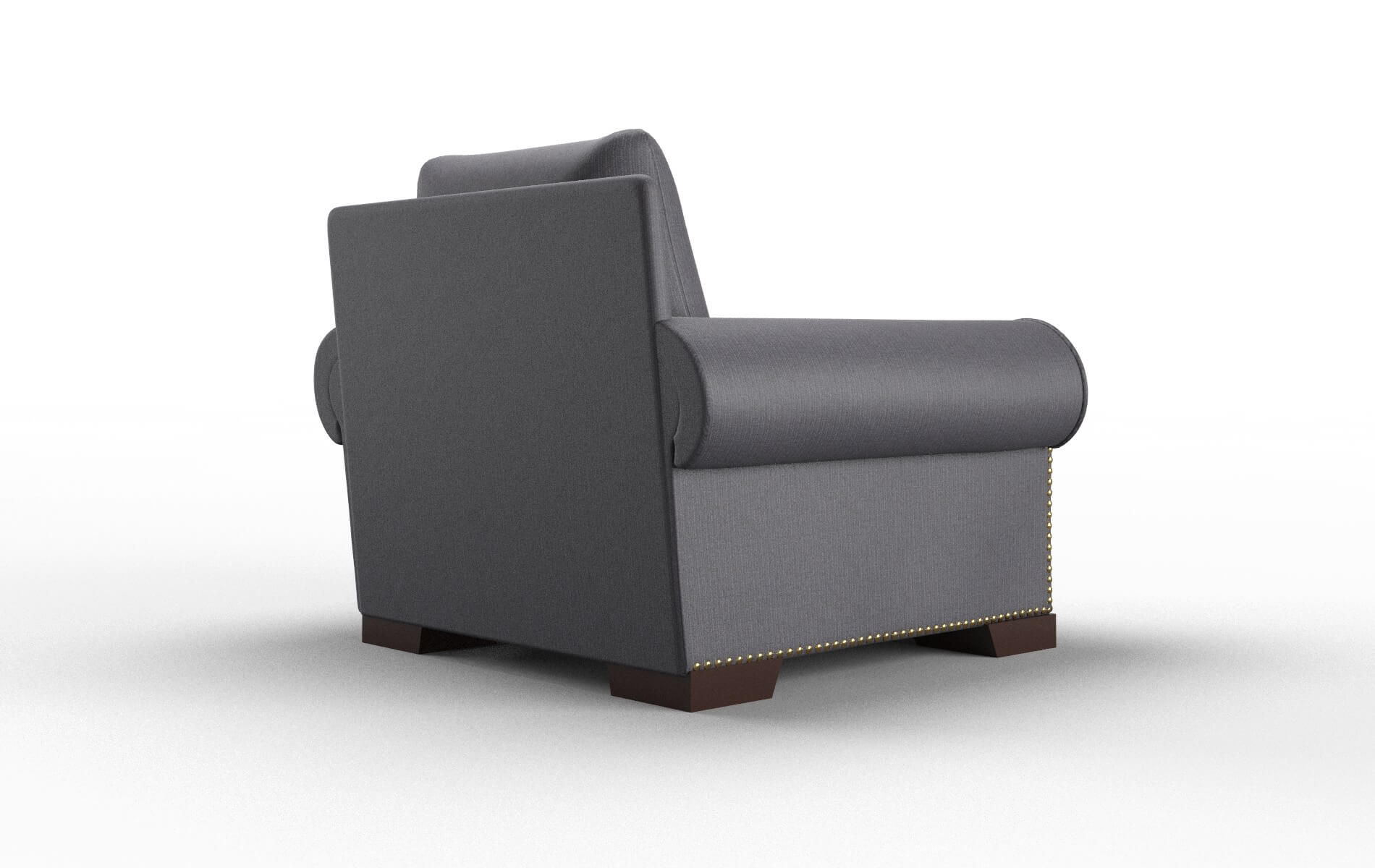 James Parker Charcoal Chair espresso legs 5