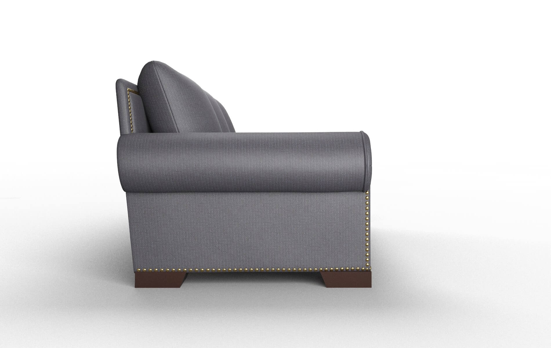 James Parker Charcoal Sofa espresso legs 3