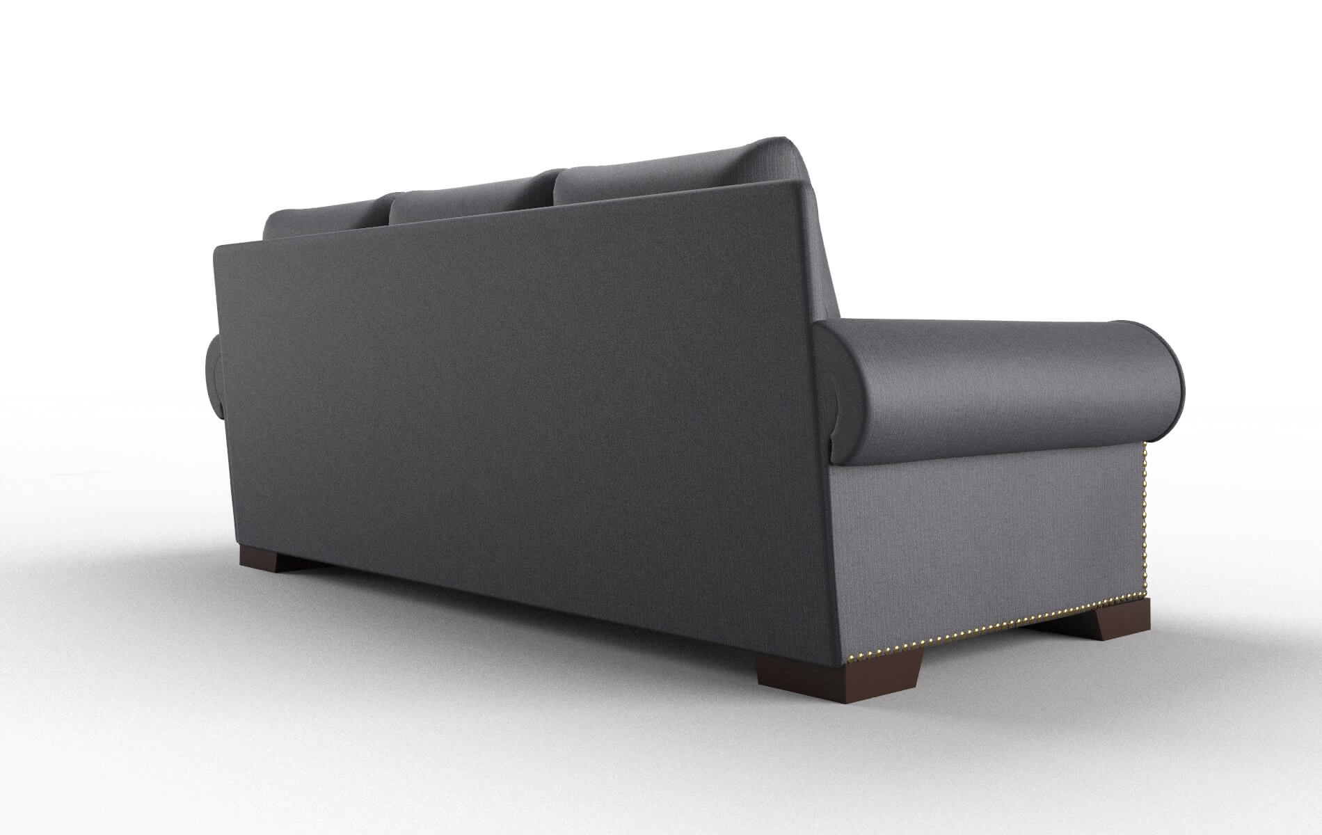 James Parker Charcoal Sofa espresso legs 5