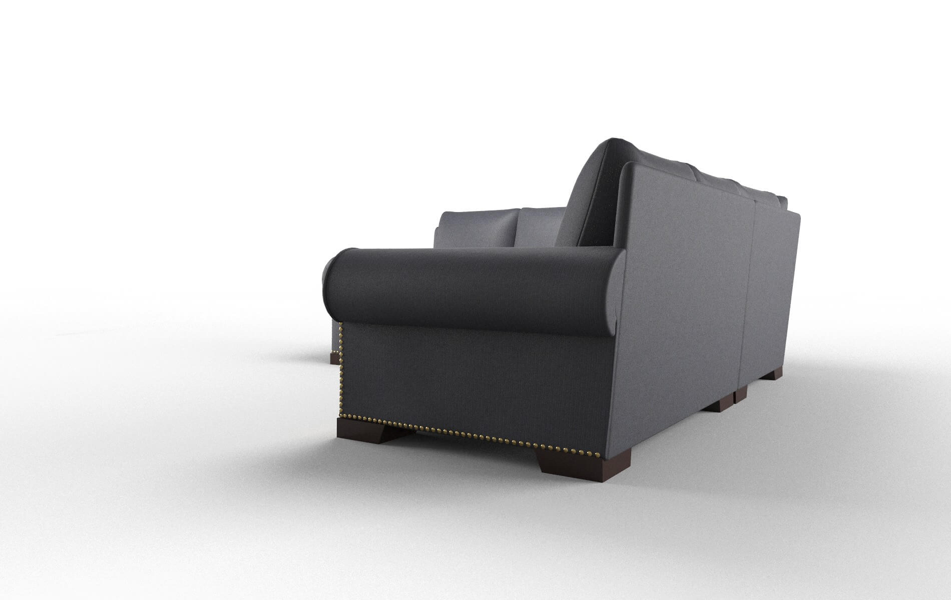 James Parker Midnight Sectional espresso legs 4