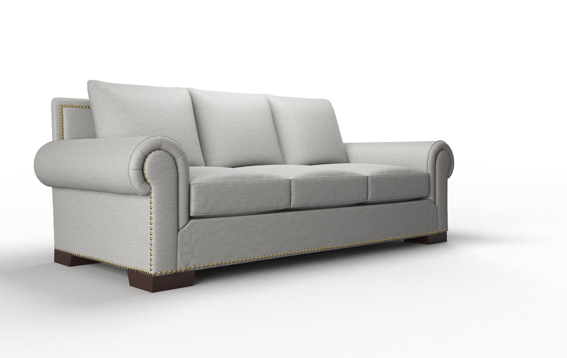 James Parker Silver Sofa espresso legs 2