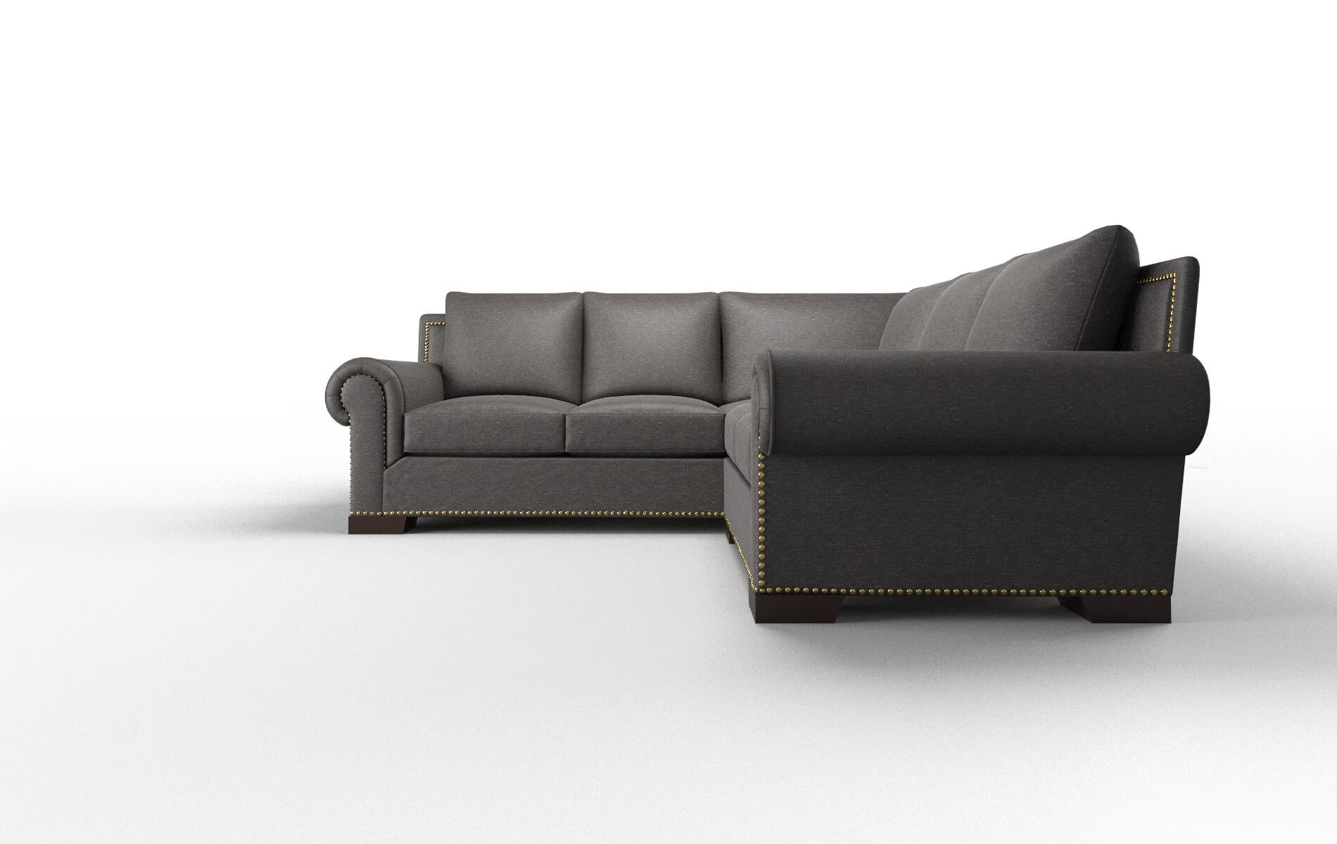James Phoenix Chocolate Sectional espresso legs 5