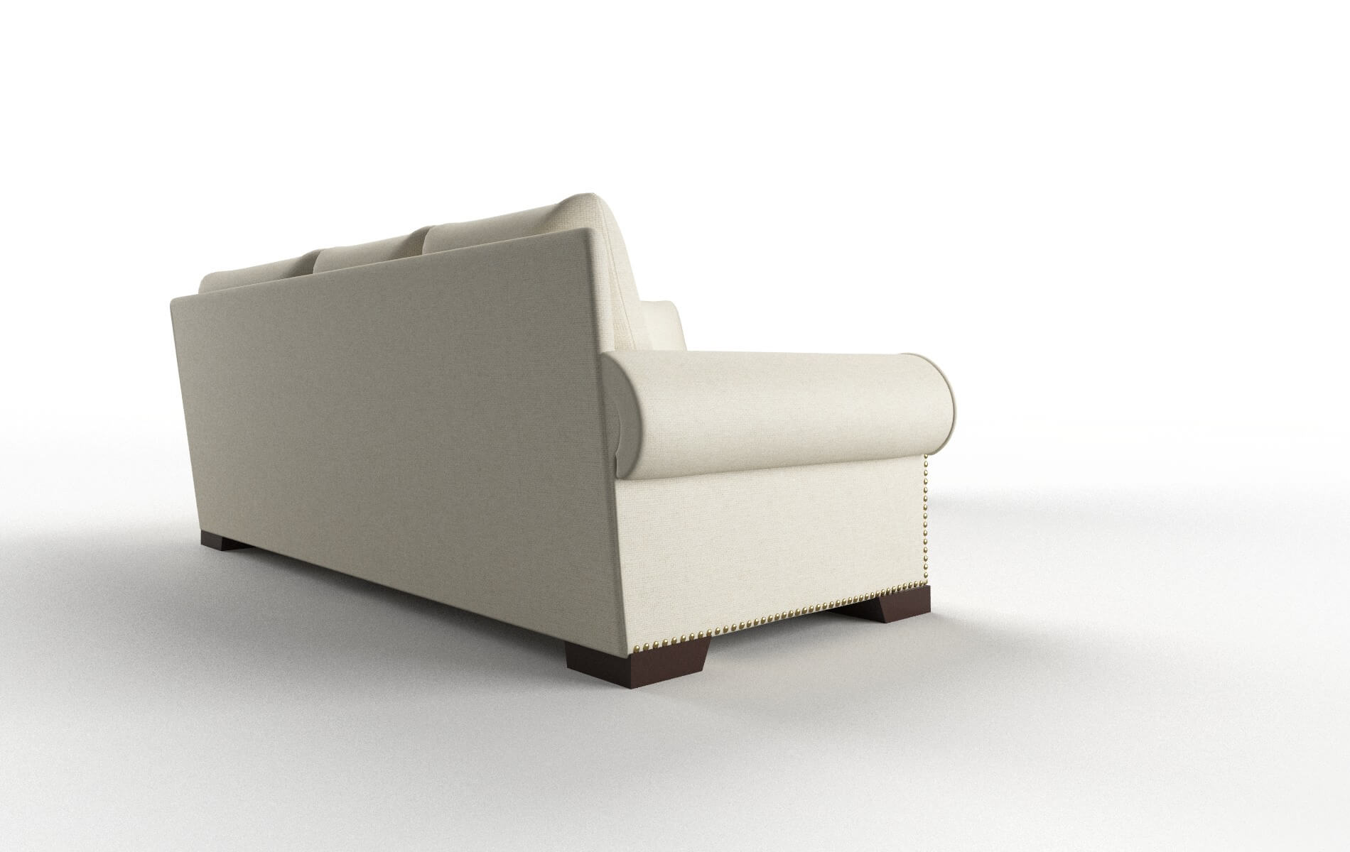 James Phoenix Ivory Sectional espresso legs 3