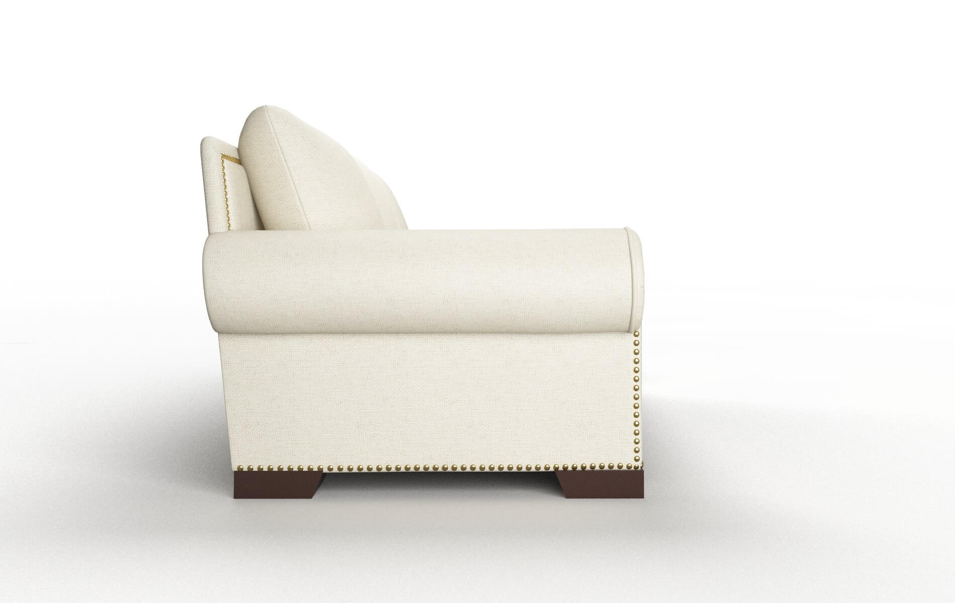 James Phoenix Ivory Sofa espresso legs 3