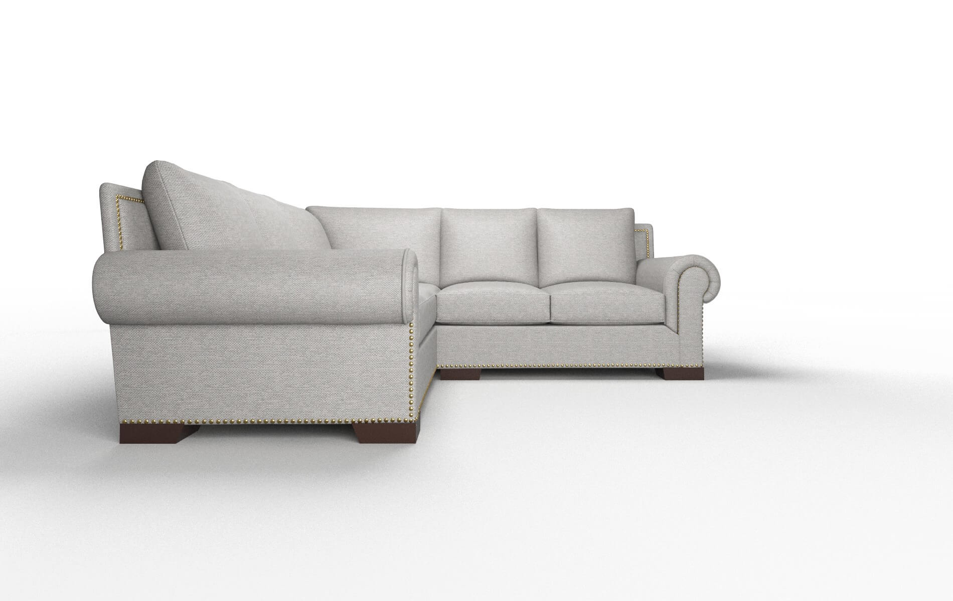 James Phoenix Smoke Sectional espresso legs 2