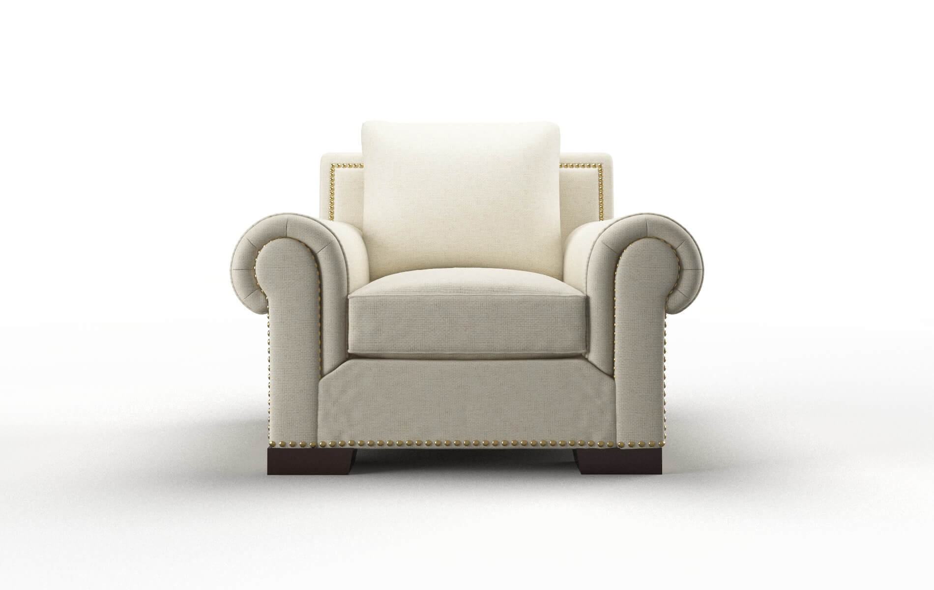 James Redondo oyster Chair Espresso Legs  1