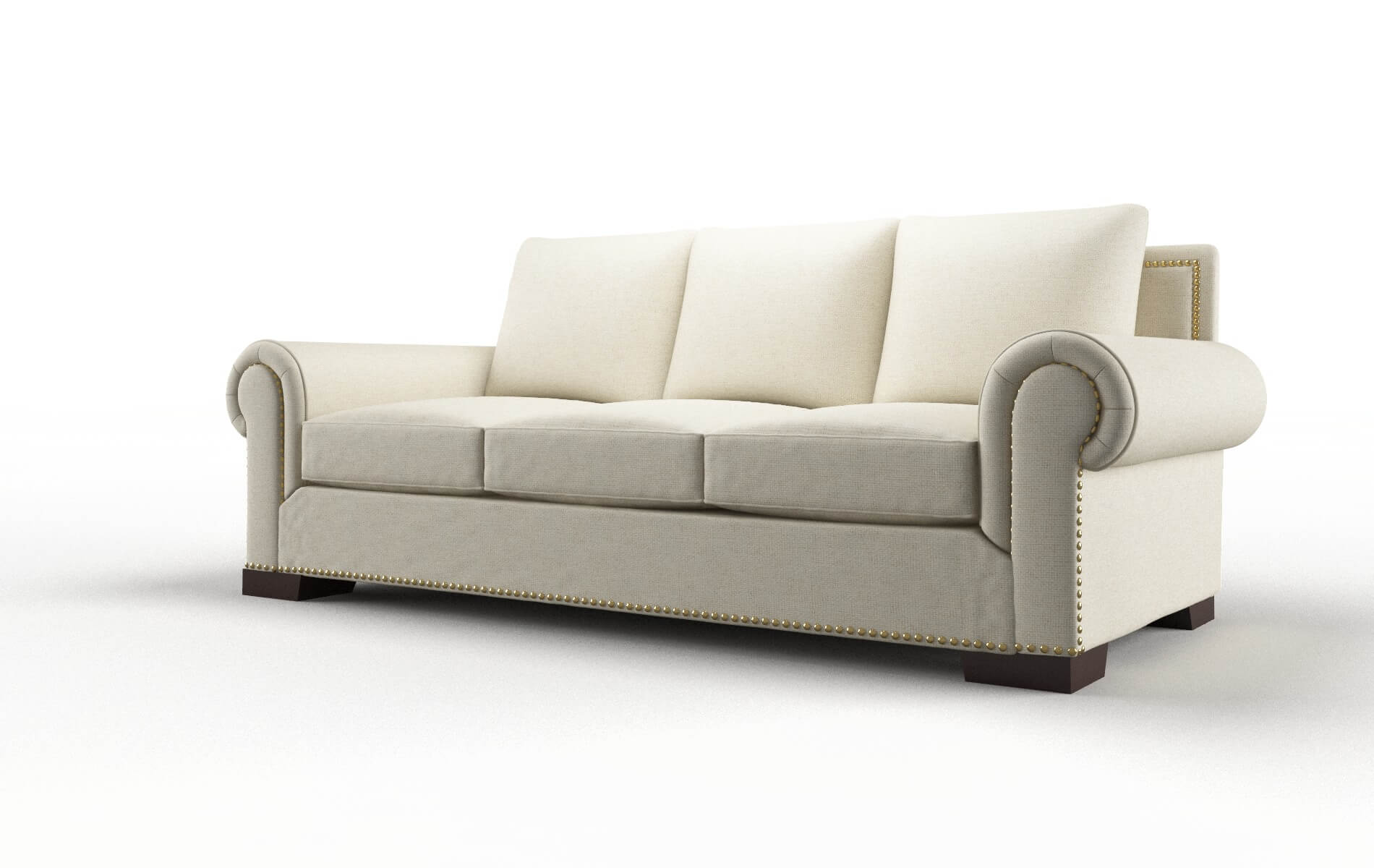 James Redondo Oyster Sofa espresso legs 4