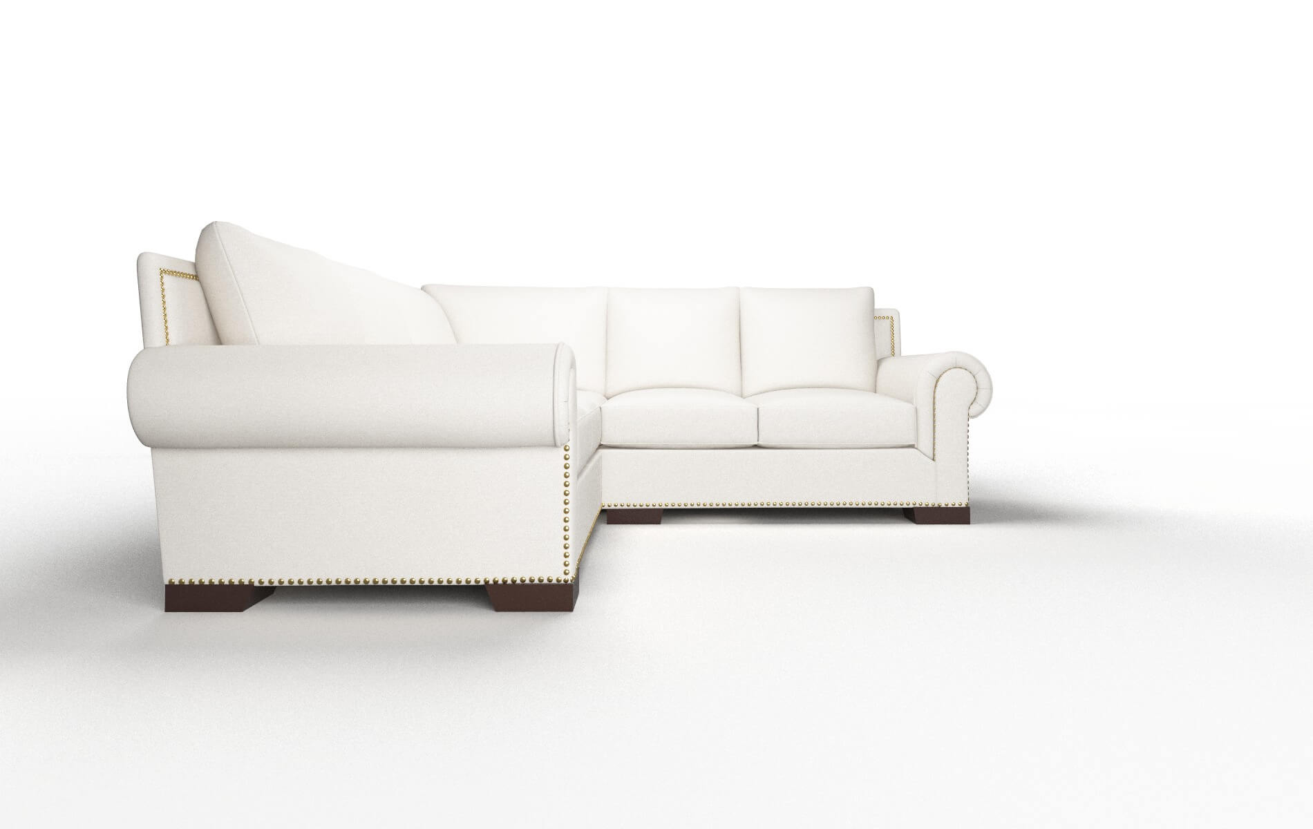 James Redondo Pearl Sectional espresso legs 2