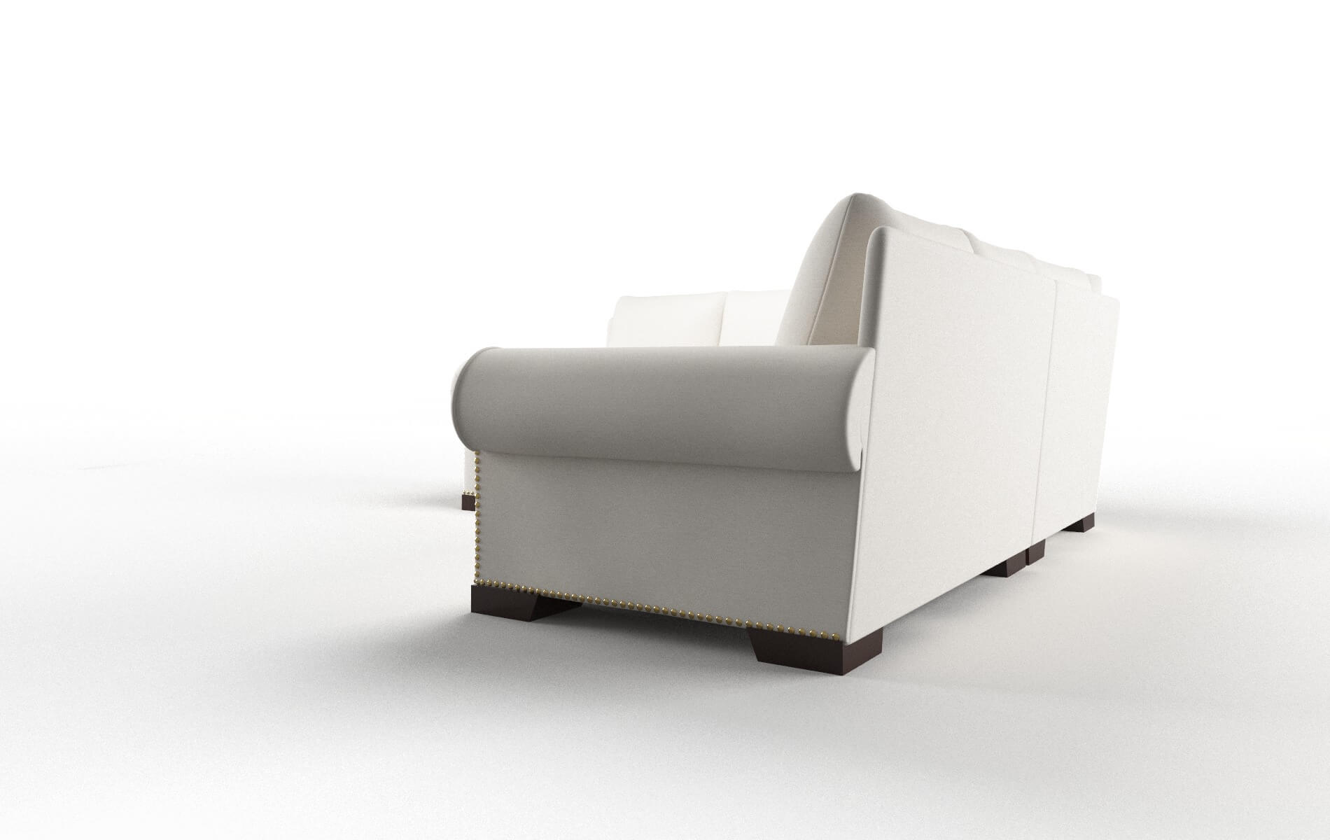 James Redondo Pearl Sectional espresso legs 4