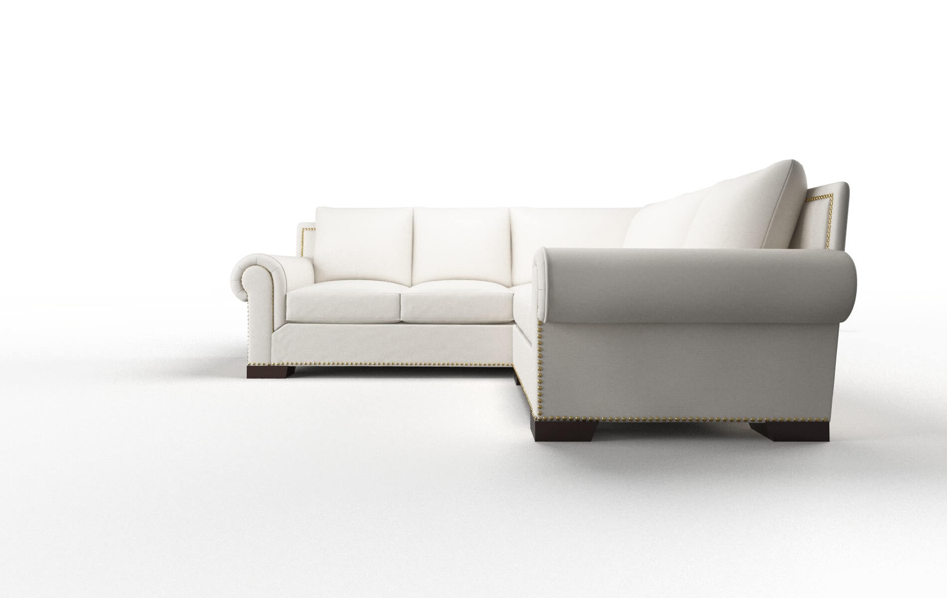 James Redondo Pearl Sectional espresso legs 5
