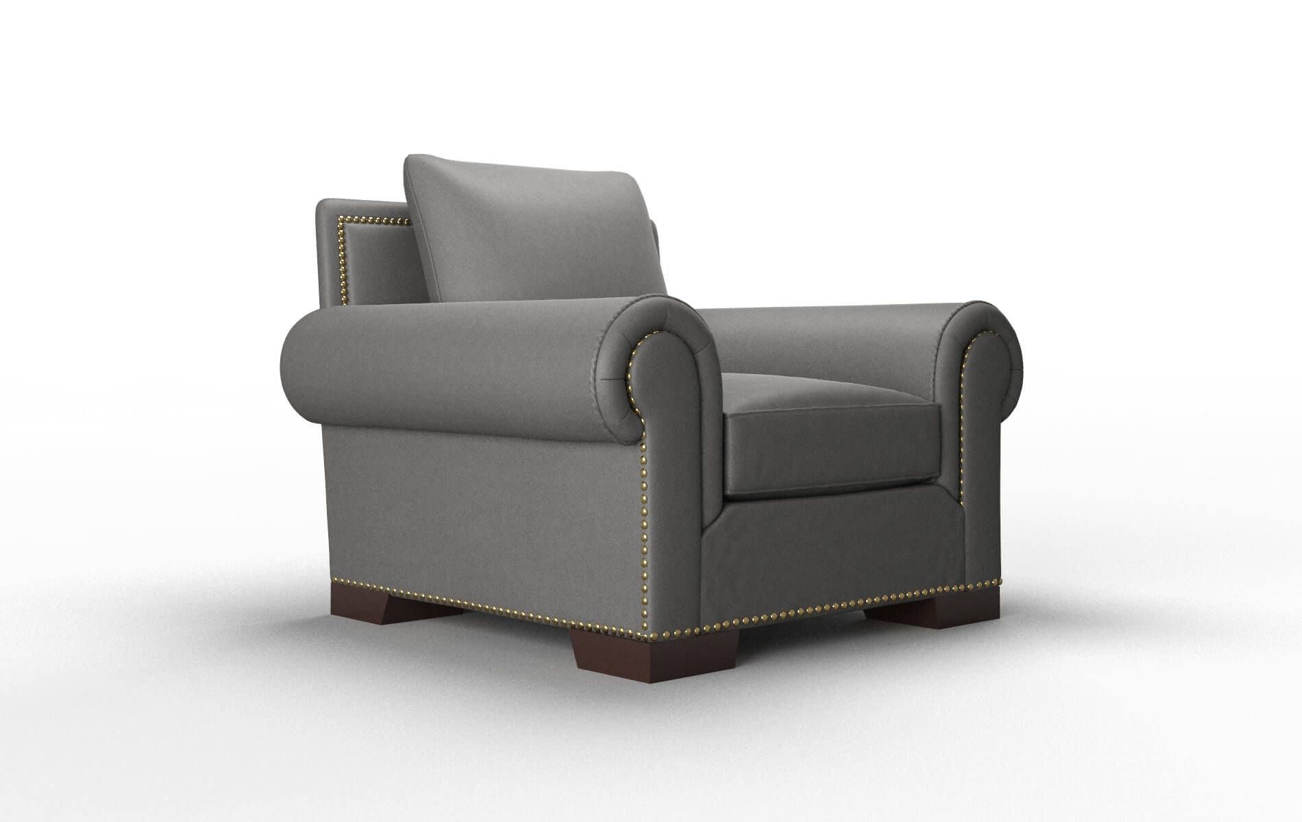 James Rocket Charcoal Chair espresso legs 2