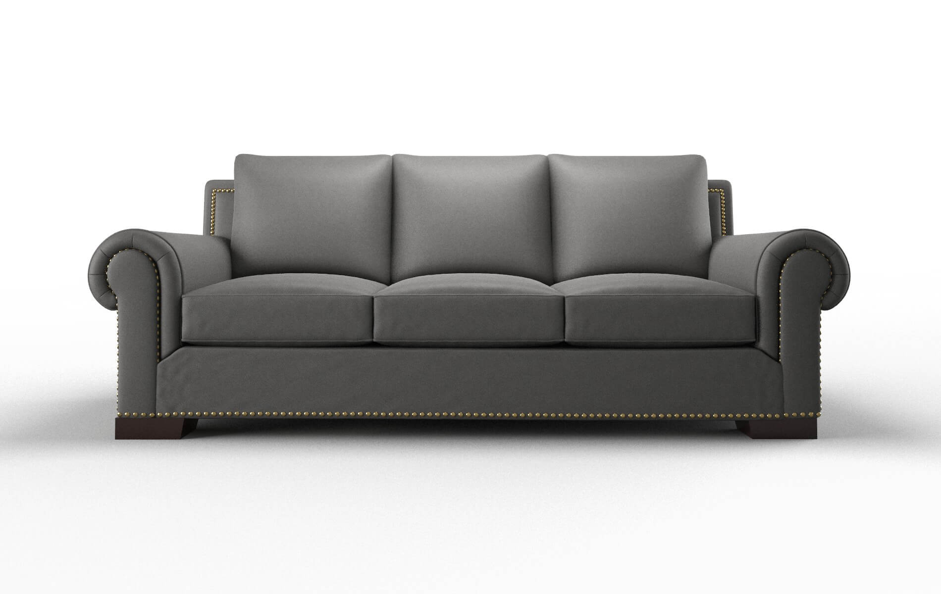 James Rocket Charcoal Sofa espresso legs 1