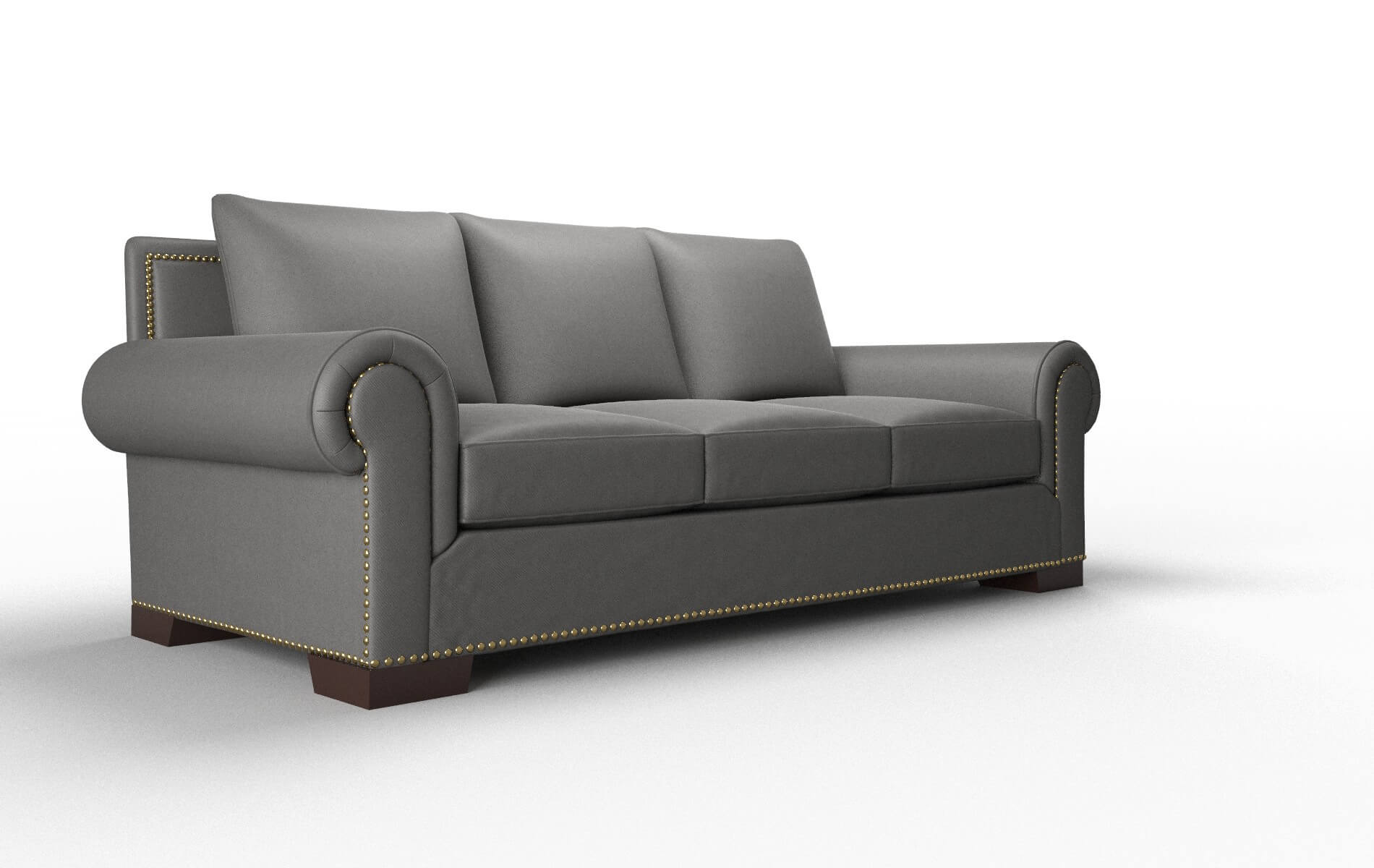 James Rocket Charcoal Sofa espresso legs 2