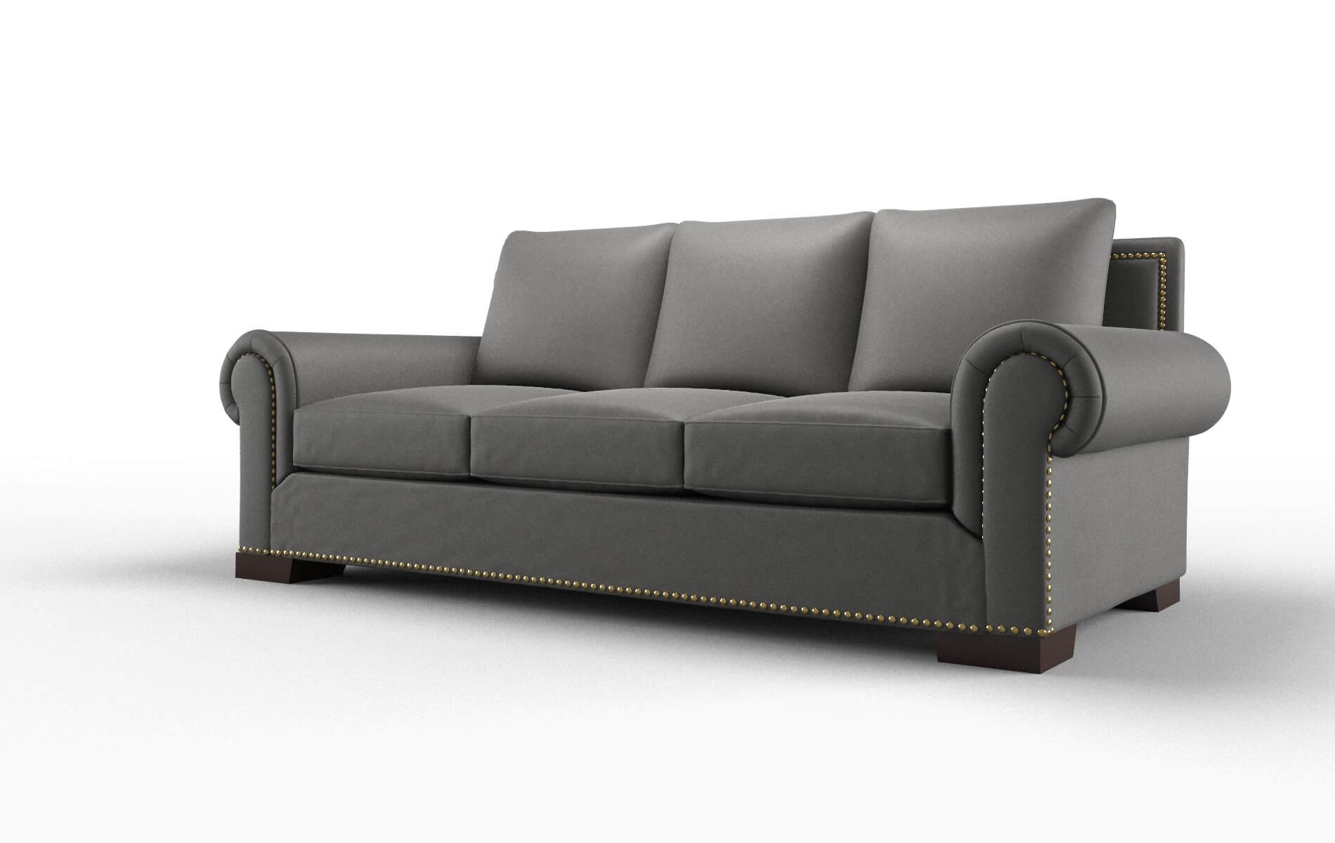 James Rocket Charcoal Sofa espresso legs 4