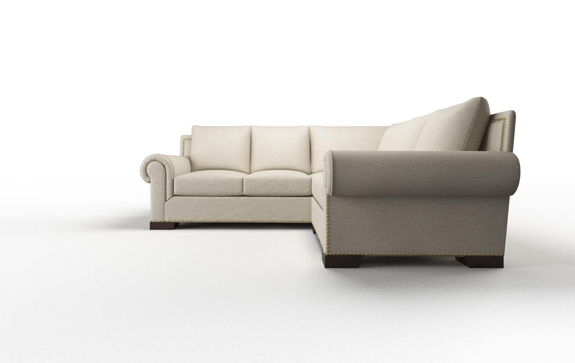 James Rocket Dove Sectional espresso legs 5