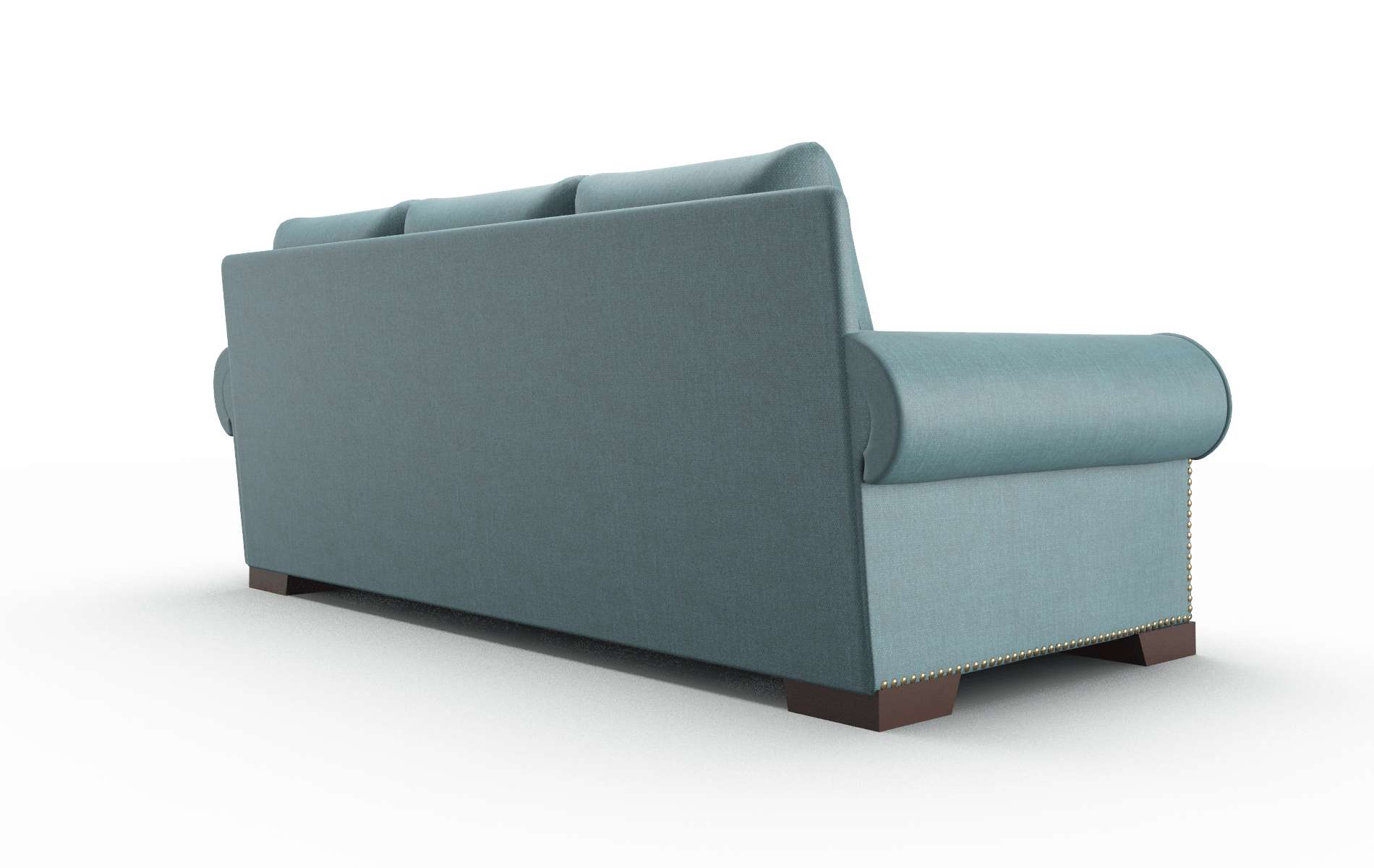 James Rocket Peacock Sofa espresso legs 5