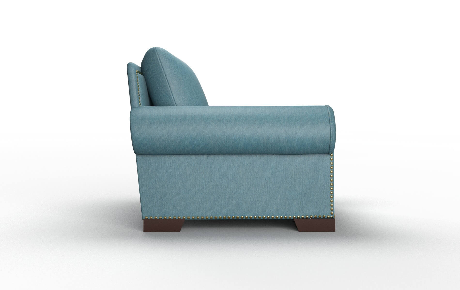 James Royale Electric_blue Chair espresso legs 3