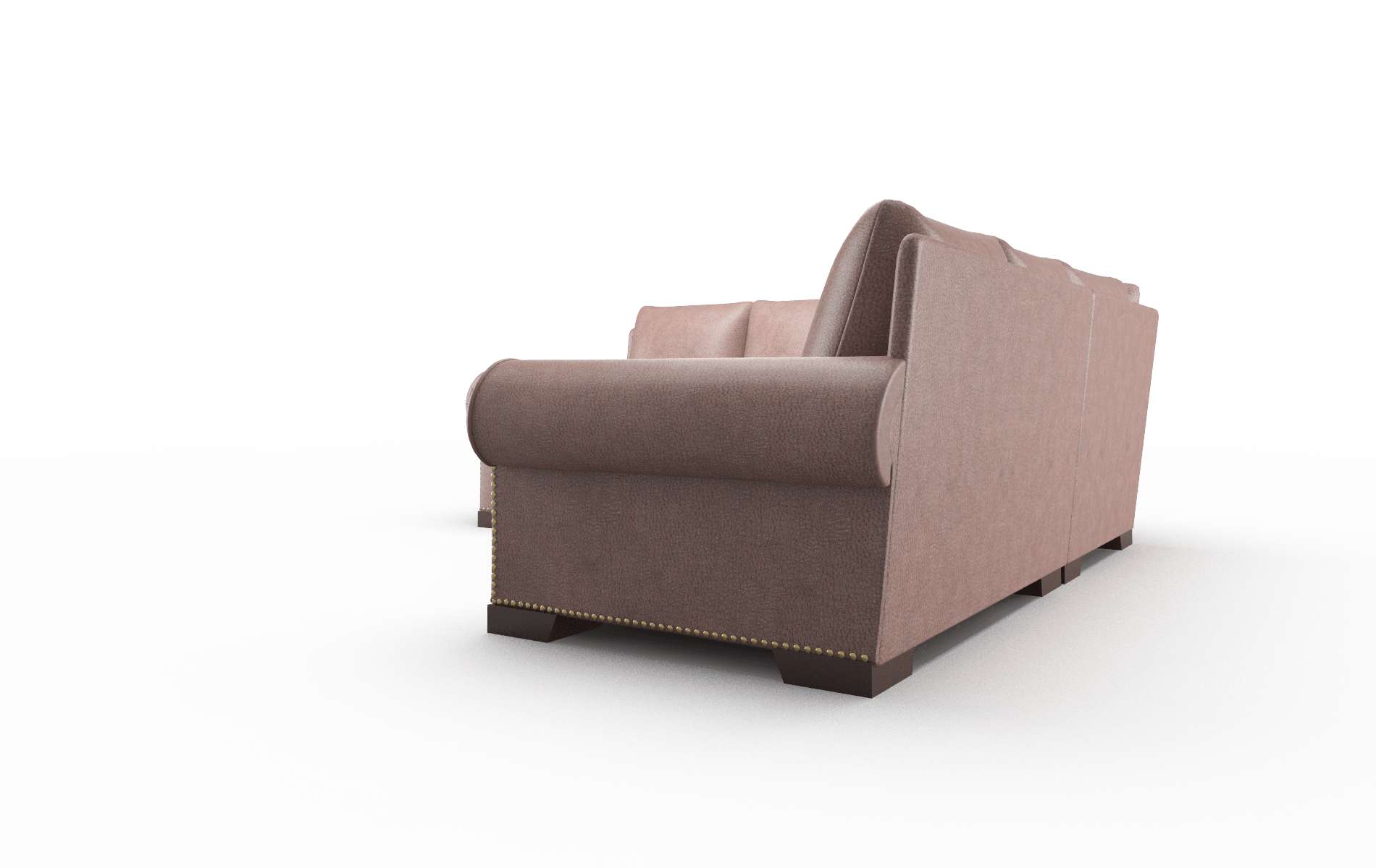James Royale Mocha Sectional espresso legs 4