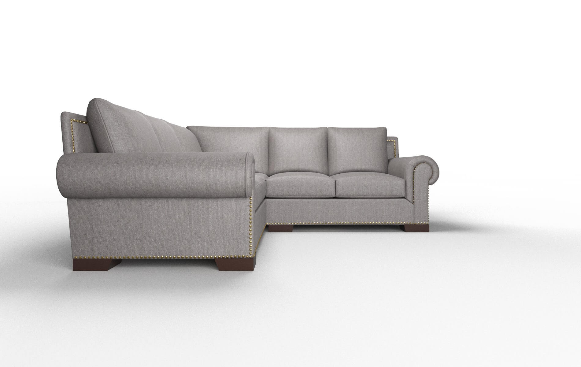 James Sasha Granite Sectional espresso legs 2