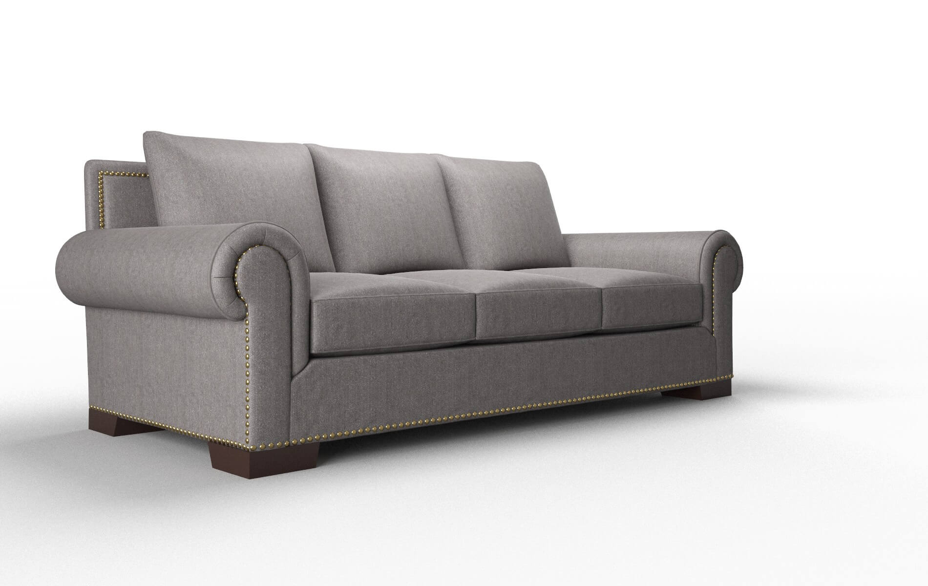 James Sasha Granite Sofa espresso legs 2