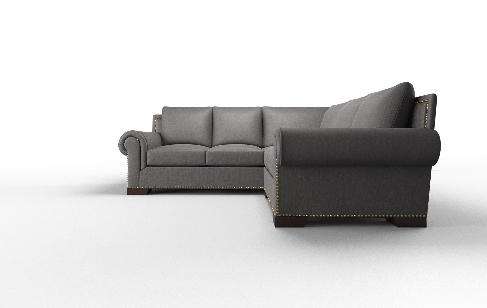 James Sasha Grey Sectional espresso legs 5