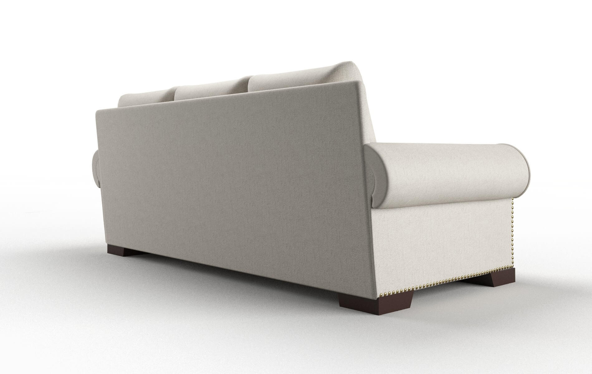 James Sasha Linen Sofa espresso legs 5