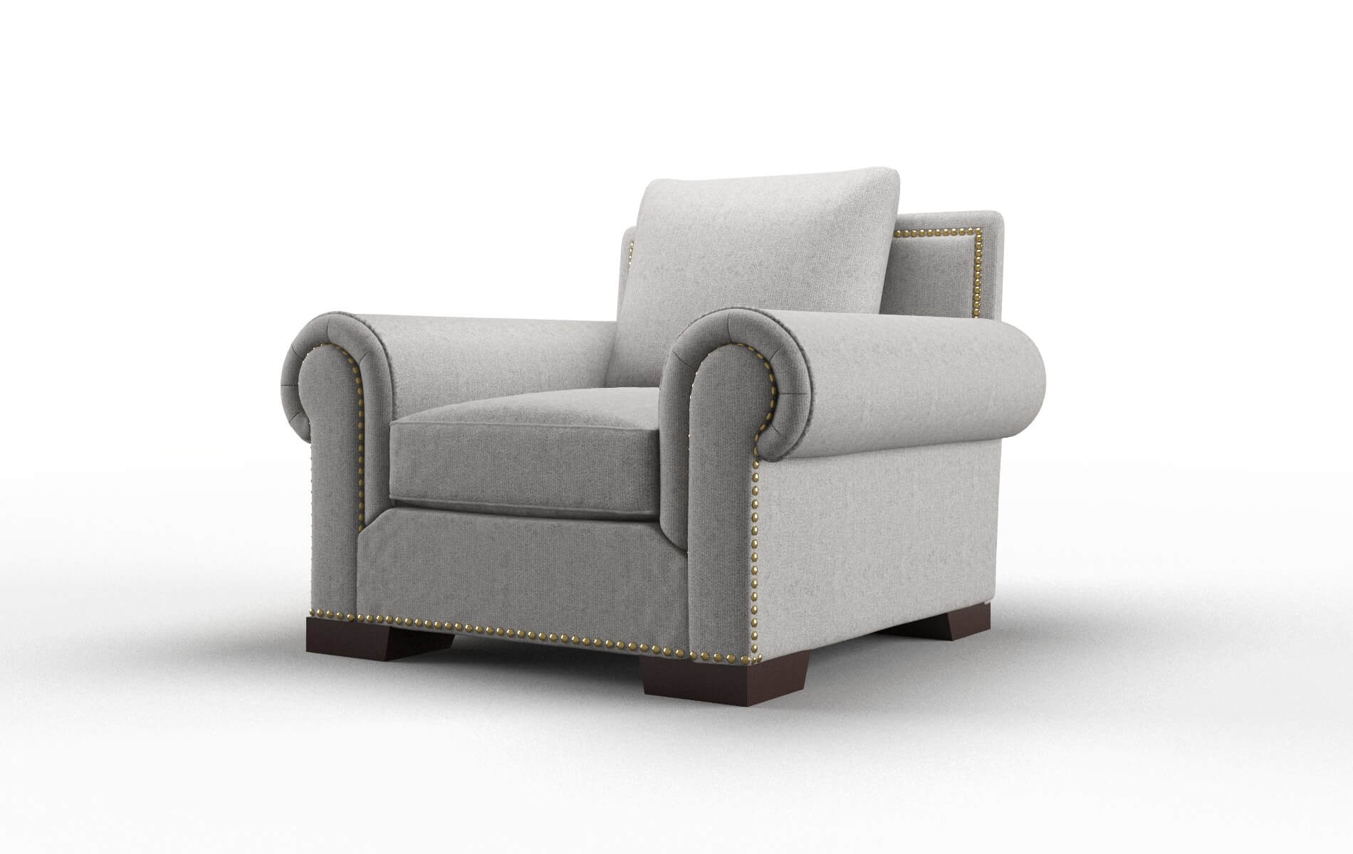 James Sasha Silver Chair espresso legs 4