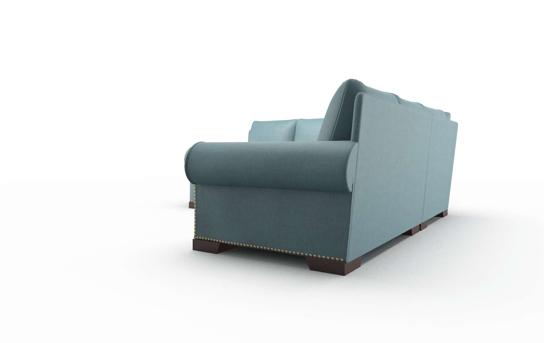 James Simplex Blue_moon Sectional espresso legs 4