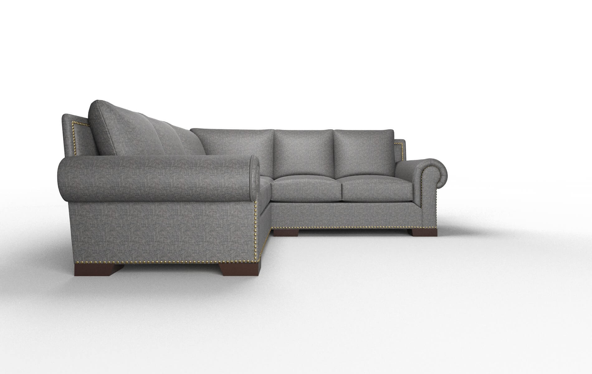 James Sosoftness 51 Sectional espresso legs 2